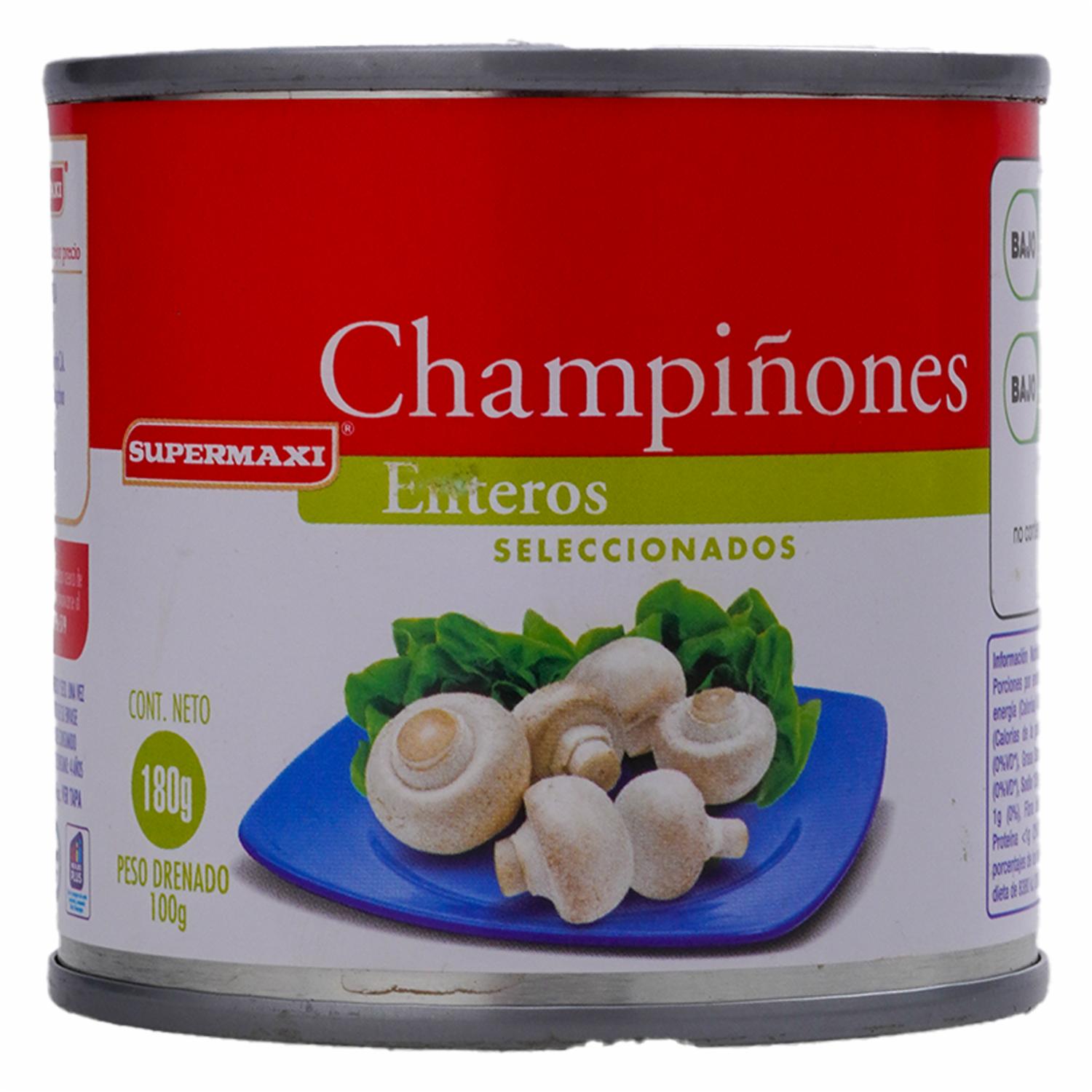 Champiñones Enteros SUPERMAXI 180 G