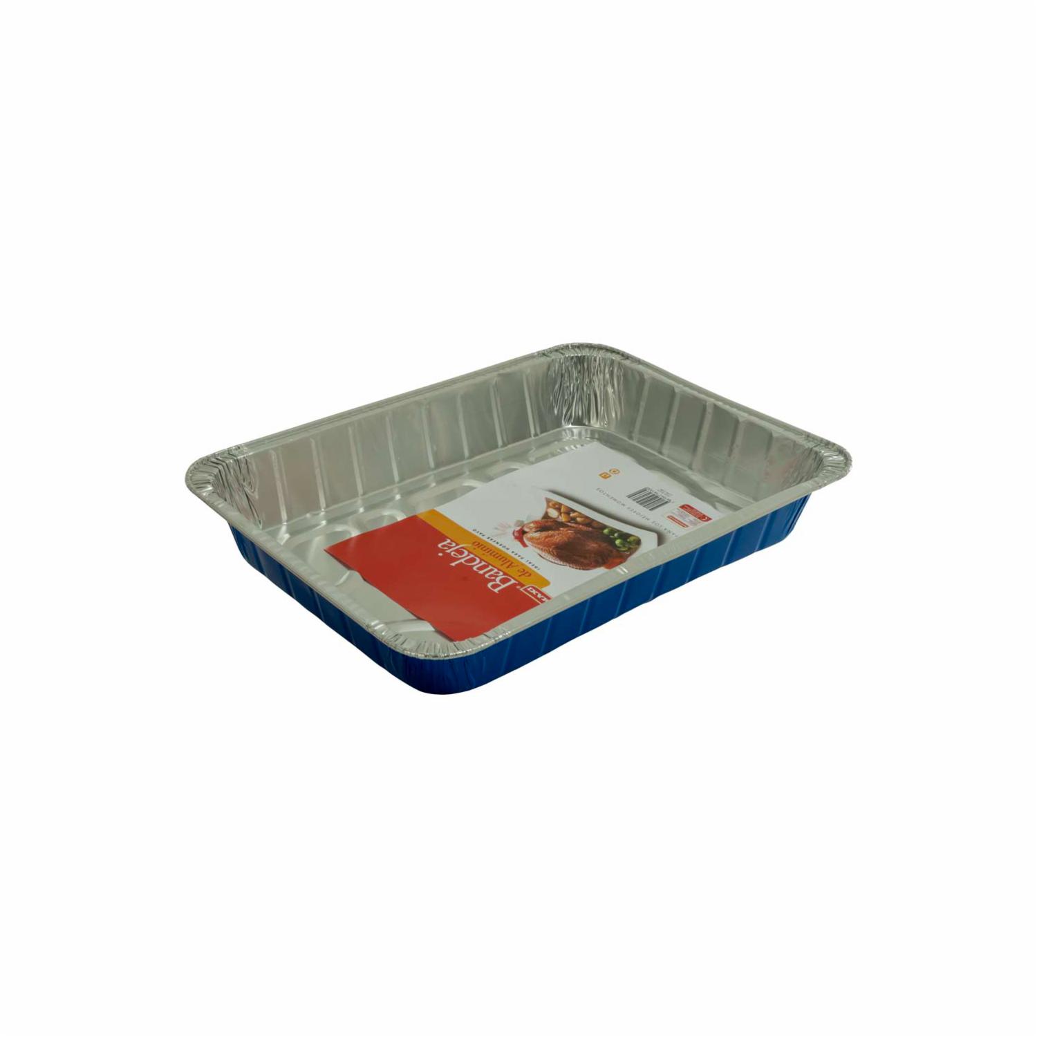 Bandeja Para Pavo Azul SUPERMAXI Rectangular