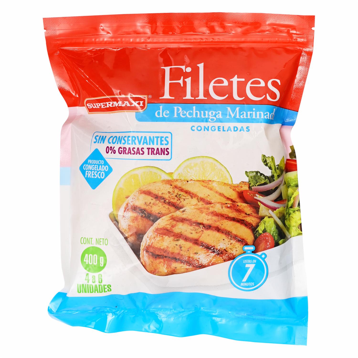 Filete De Pechuga Marinada Congelada SUPERMAXI 400g