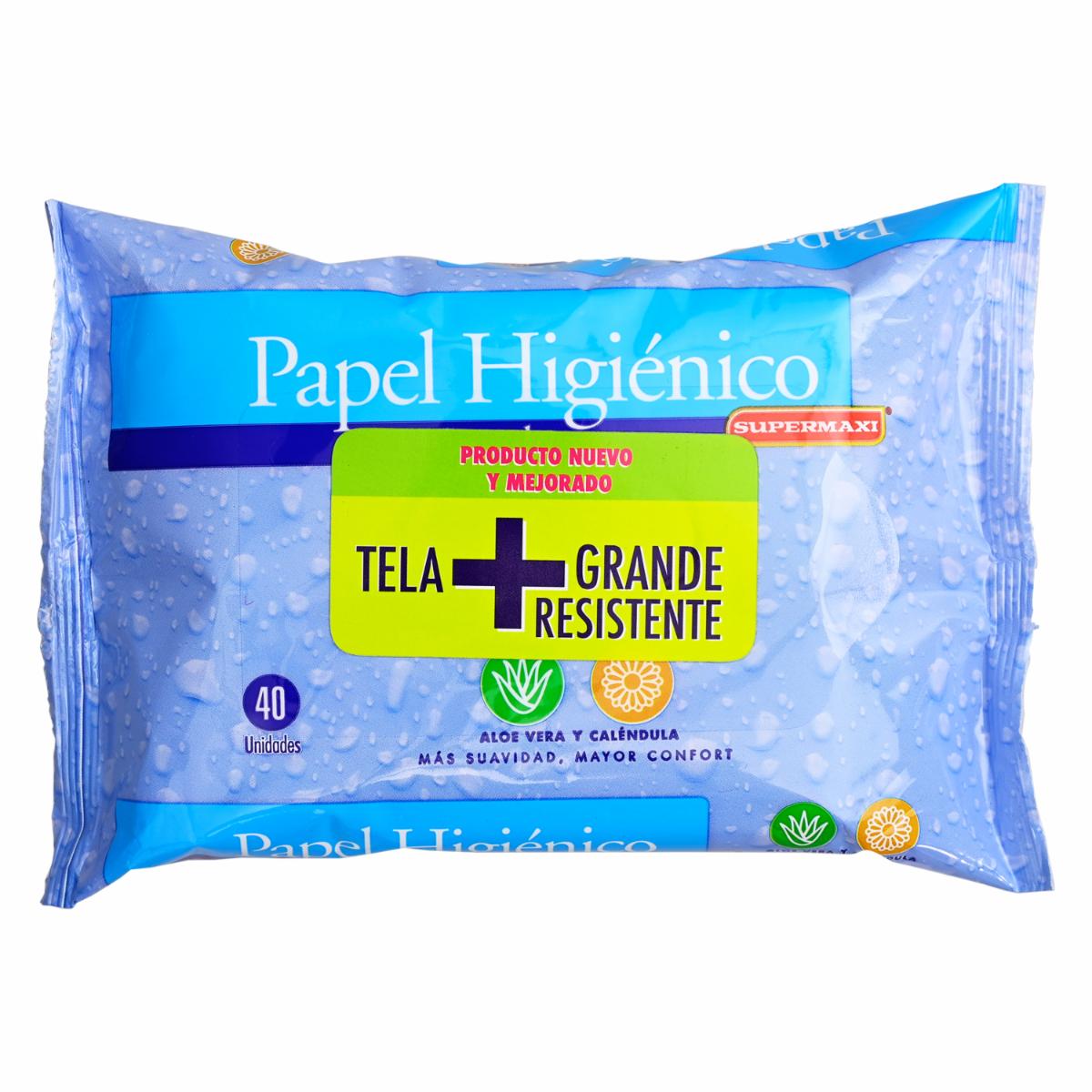Papel Higiénico Húmedo Económico SUPERMAXI 40 Metros