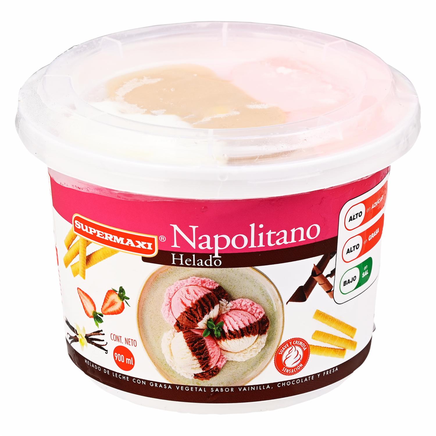 Helado Napolitano SUPERMAXI 900 Ml