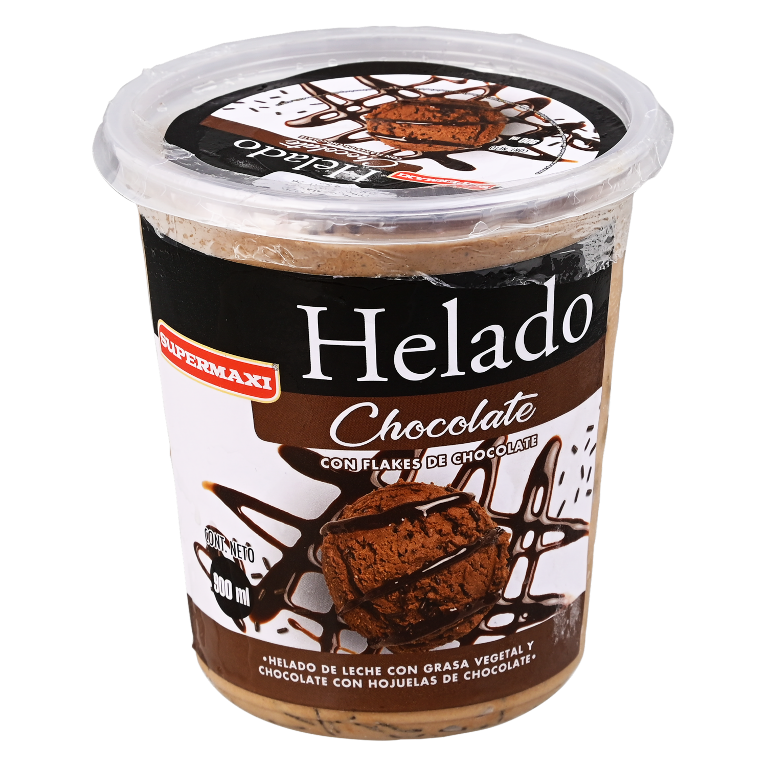 Helado Chocolate Con Flakes SUPERMAXI 900 Ml
