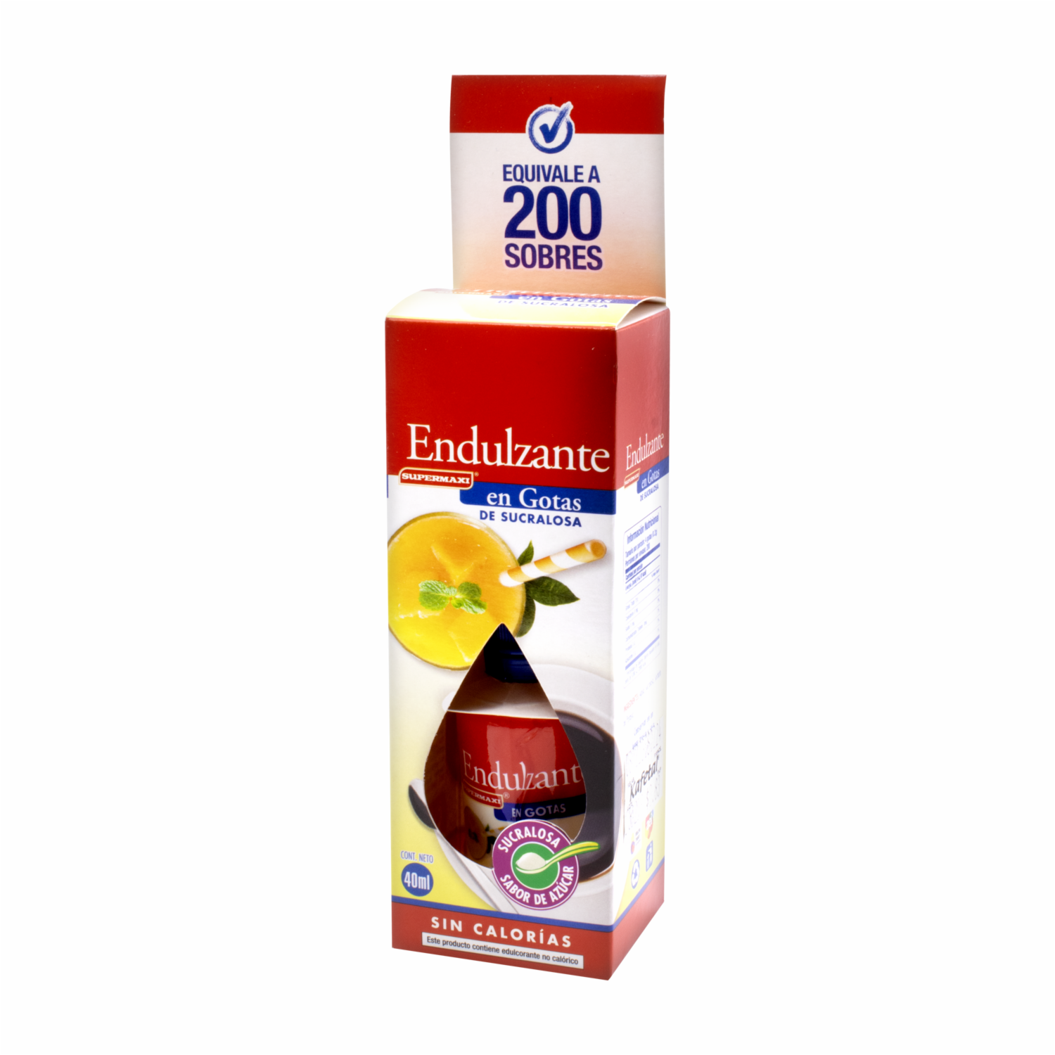 Endulzante De Sucralosa Líquida SUPERMAXI 40 Ml