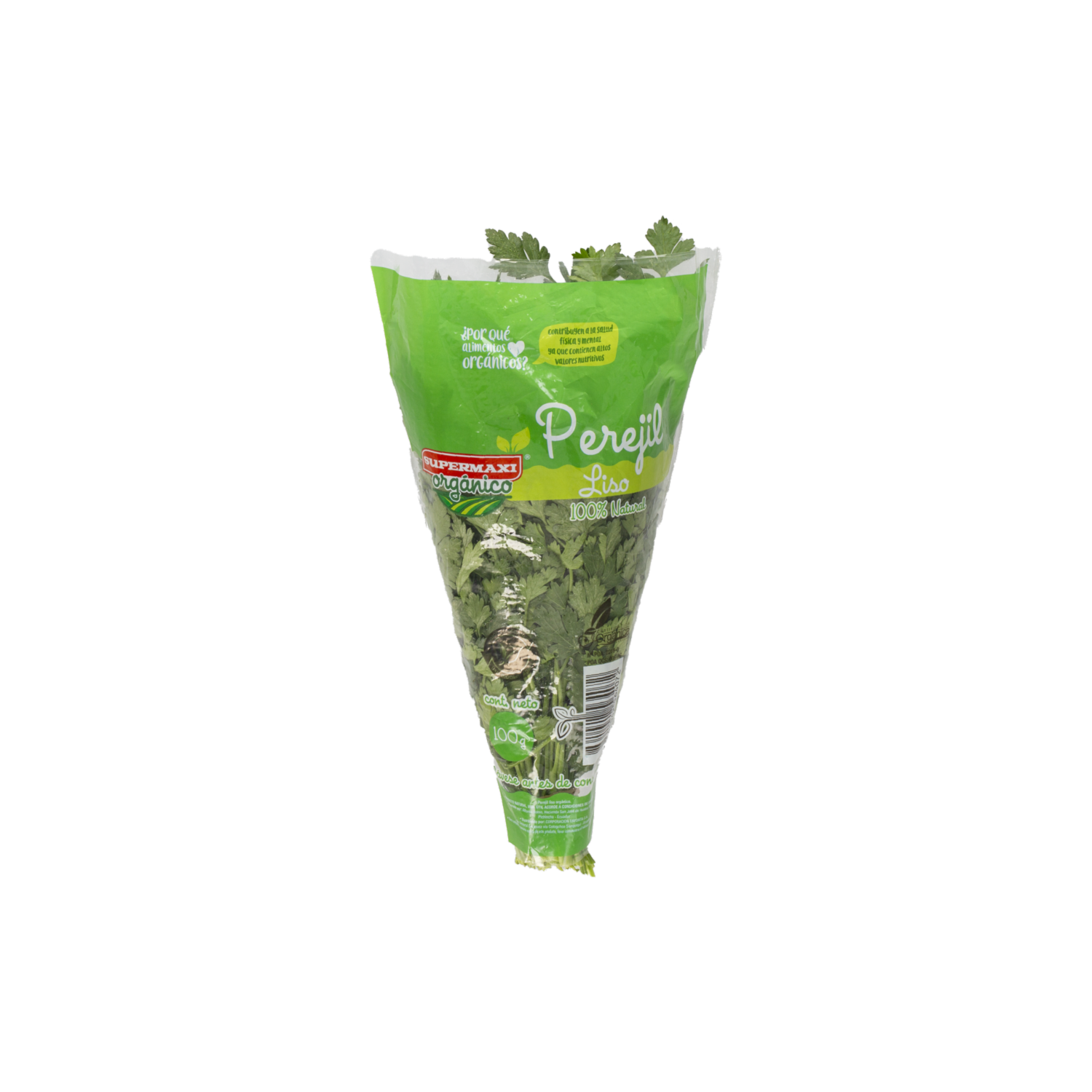 Perejil Liso Orgánico SUPERMAXI 100 G