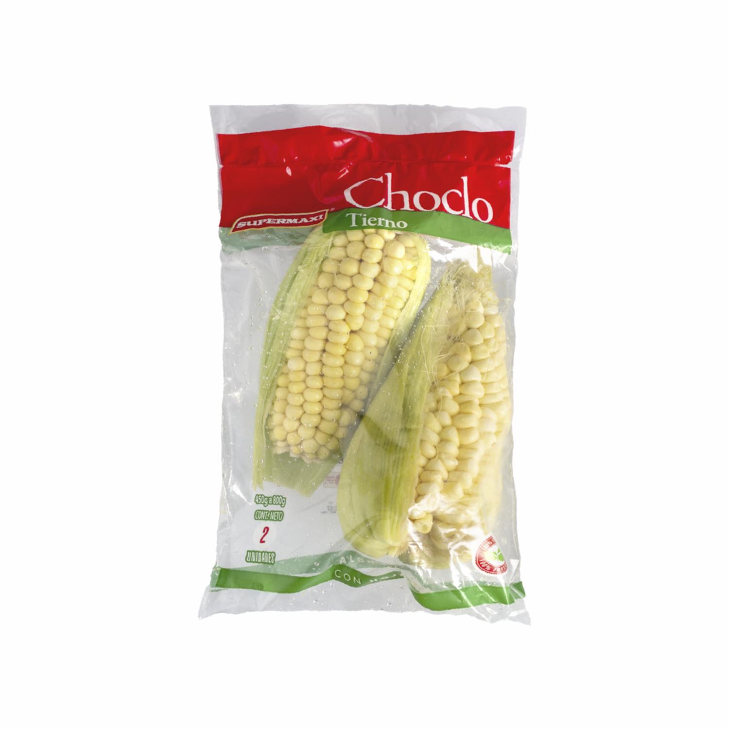 Choclo Tierno Con Hoja SUPERMAXI X2 500 G