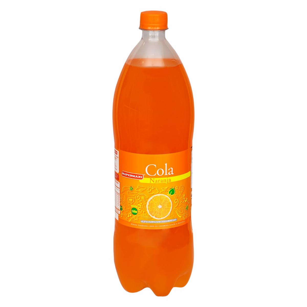 Bebida Gaseosa Sabor A Naranja Sin Azúcar SUPERMAXI 1500 ml