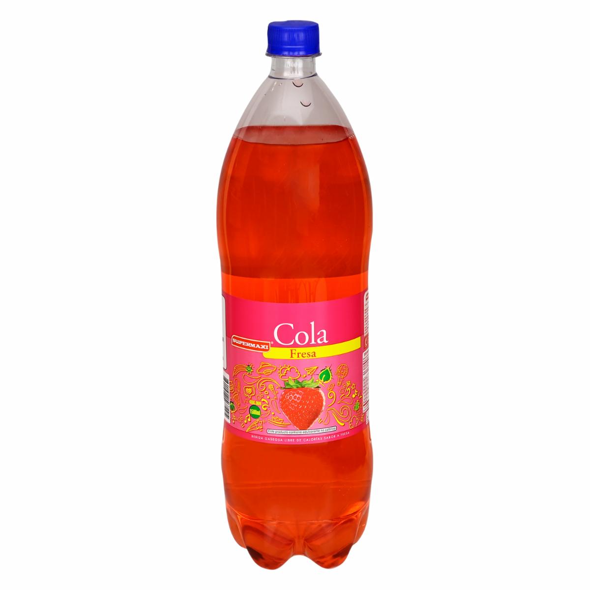 Bebida Gaseosa Sabor A Fresa Sin Azúcar SUPERMAXI 1500 ml