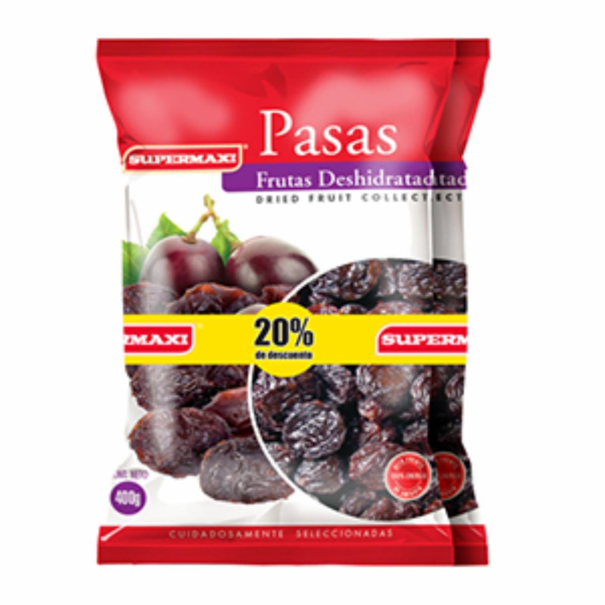 Pasas Natural 2 Pack SUPERMAXI 800 G