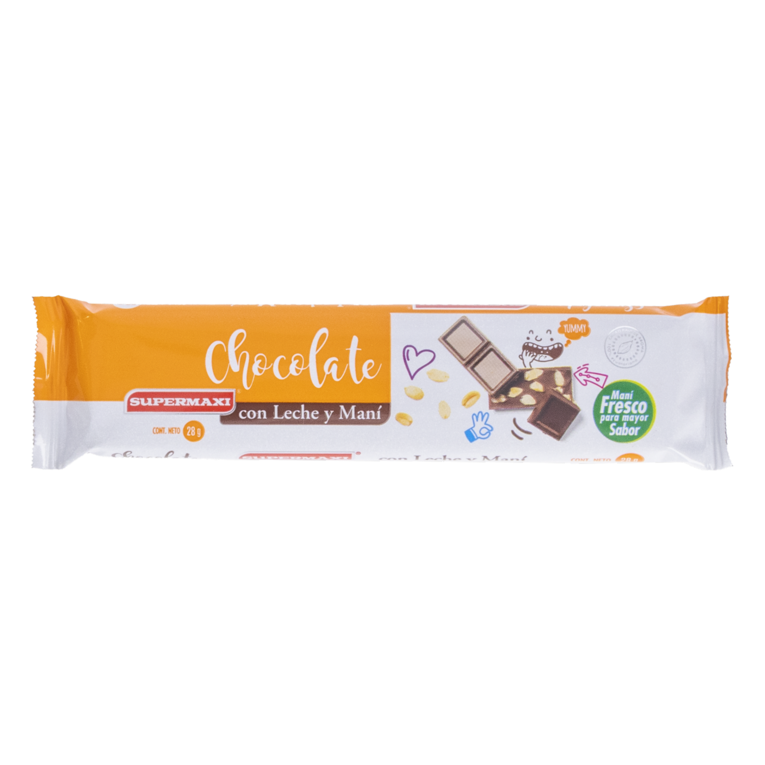Chocolate Con Leche Y Maní SUPERMAXI 28 g