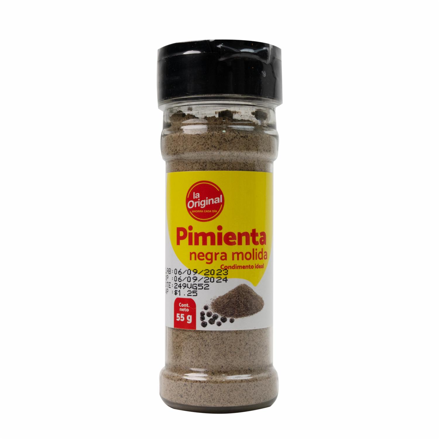 Pimienta Negra Molida LA ORIGINAL Frasco
