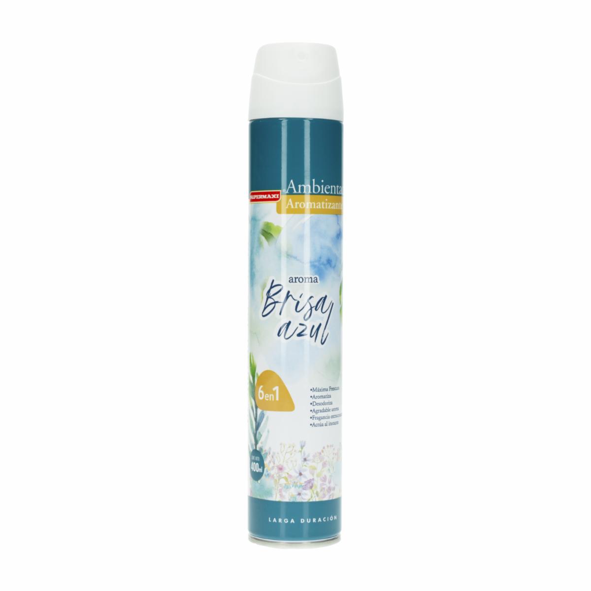 Ambientador Aroma Brisa Azul SUPERMAXI 400 Ml