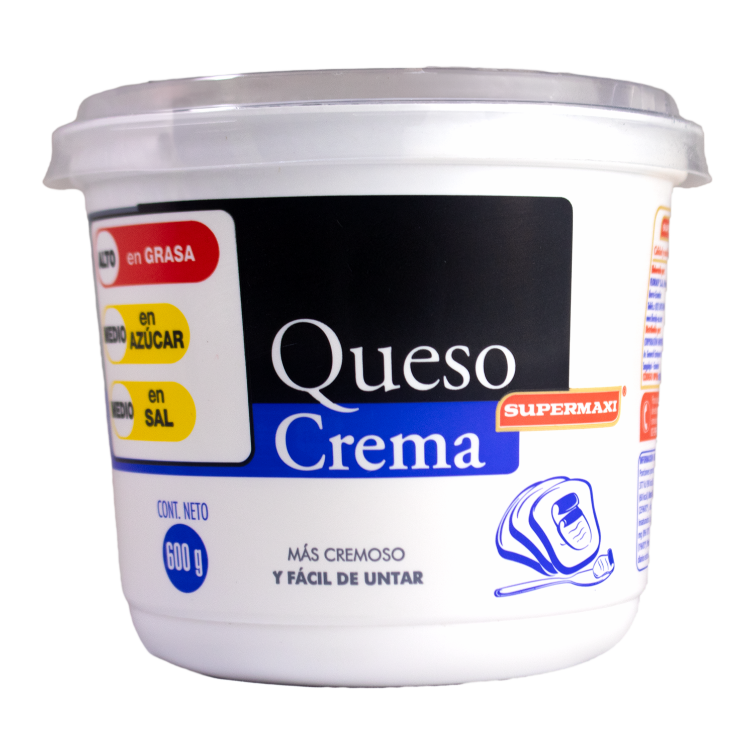 Queso Crema SUPERMAXI 600 G