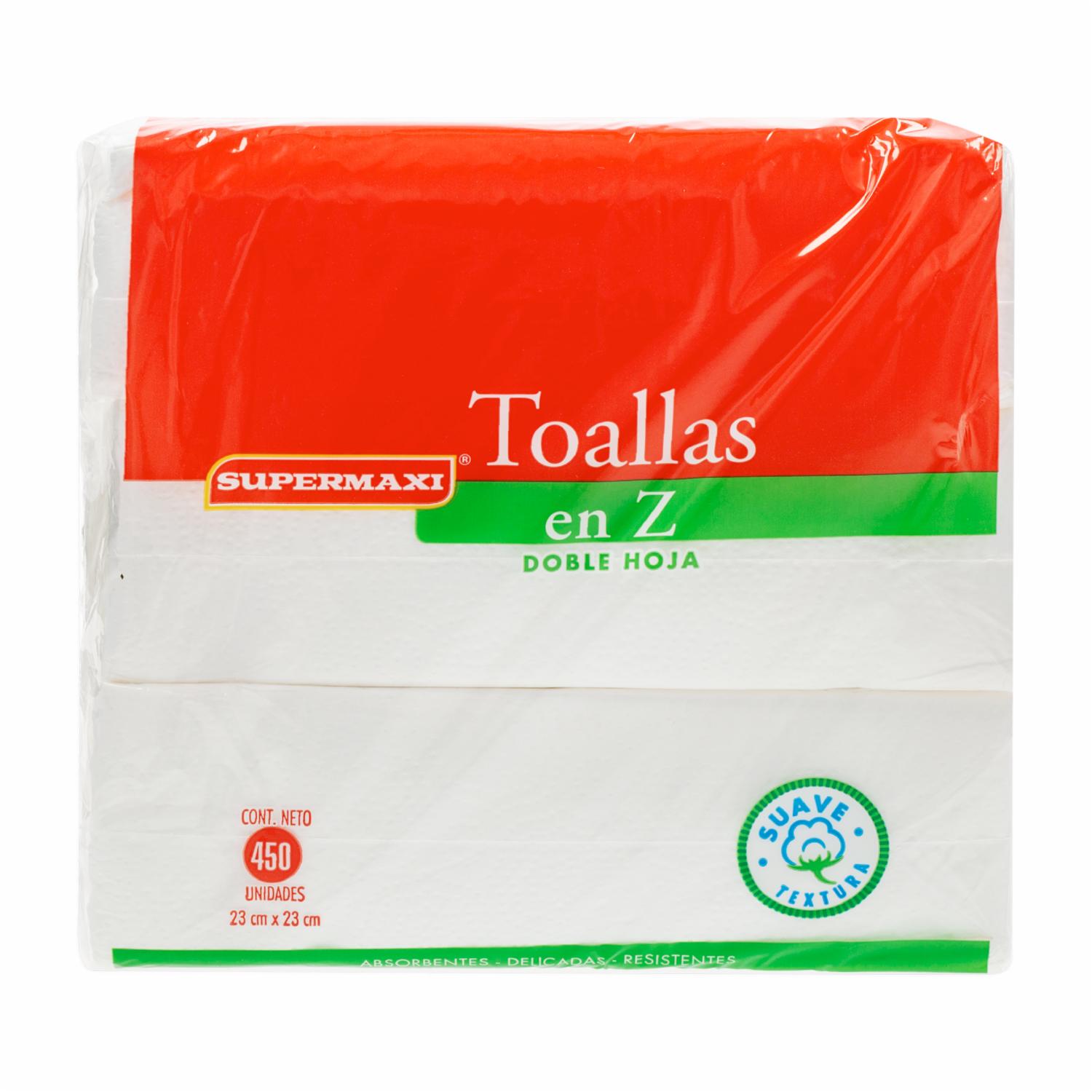Toallas Multiusos En «Z» SUPERMAXI X 450 Uds