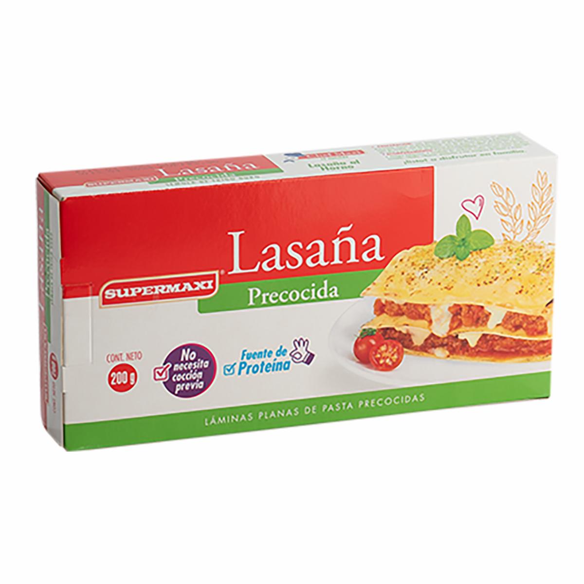 Pasta Para Lasaña Precocida SUPERMAXI 200 G