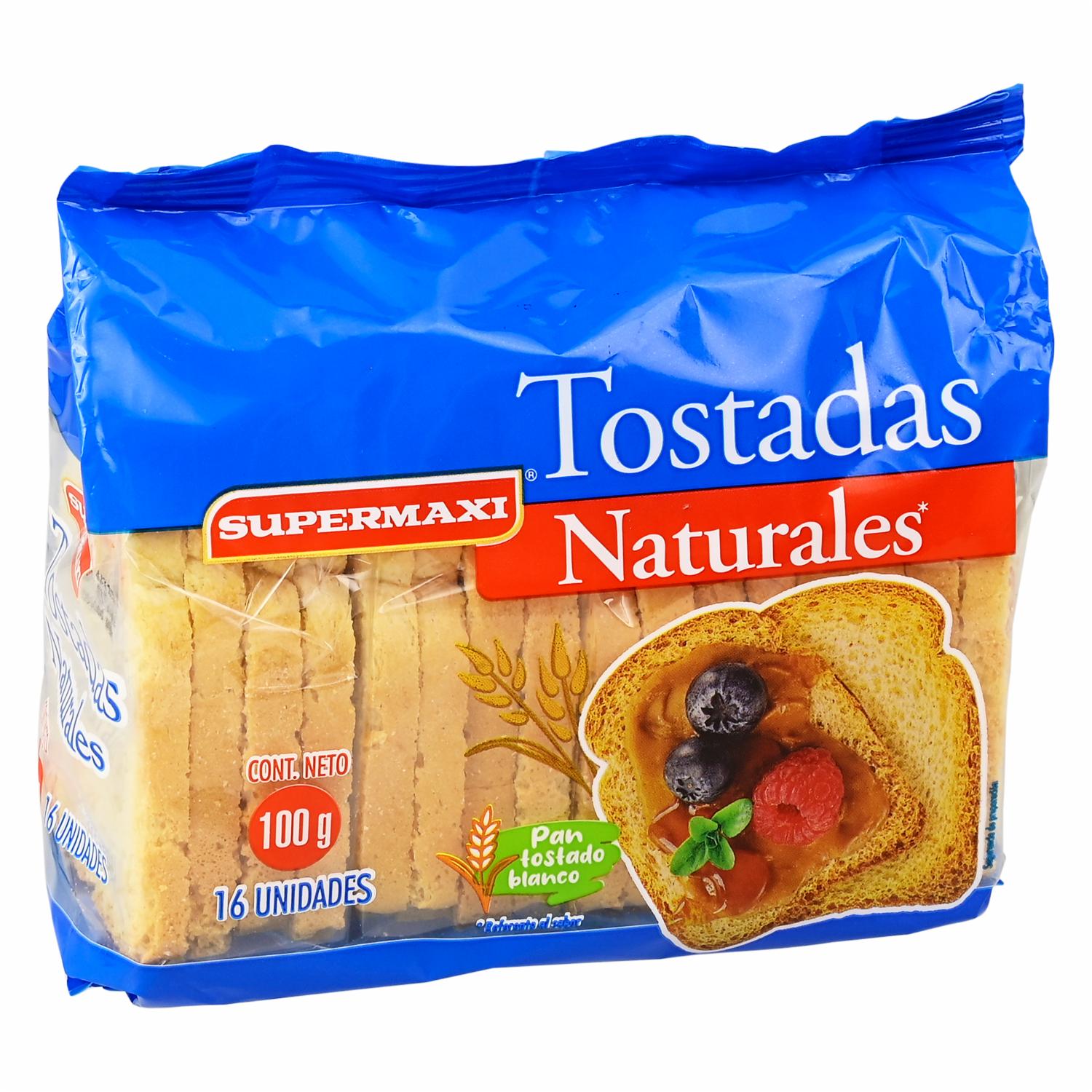 Tostadas Naturales SUPERMAXI 100 G