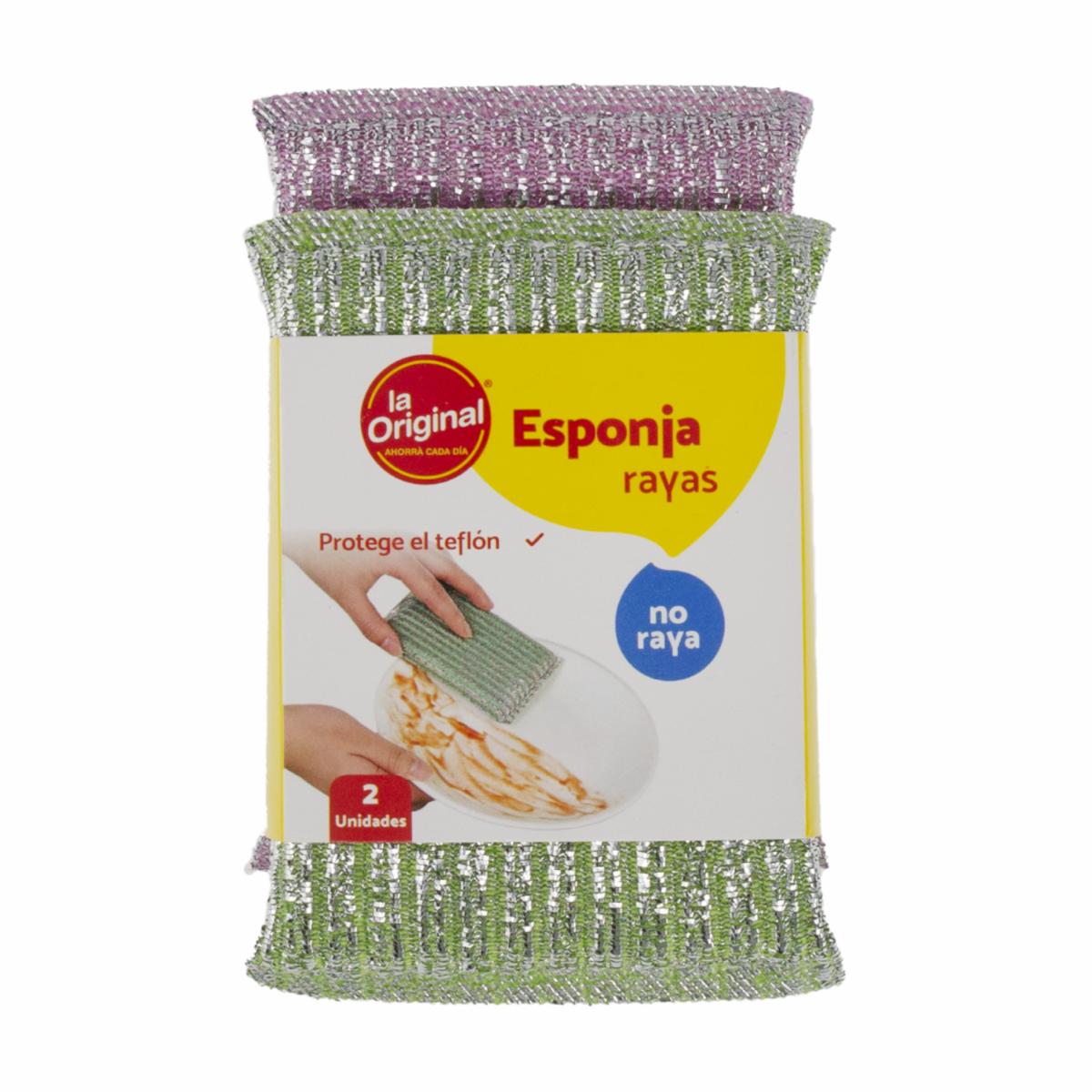 Esponja A Rayas LA ORIGINAL X 2 Uds