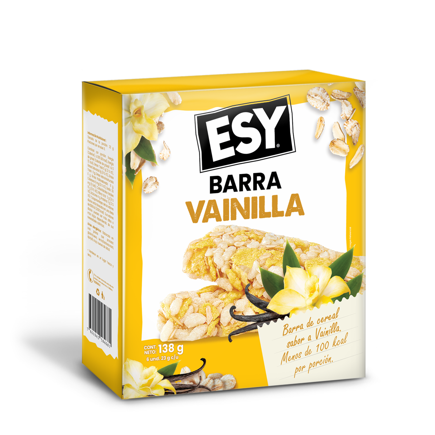 Barra De Cereal Sabor A Vainilla ESY 138 G