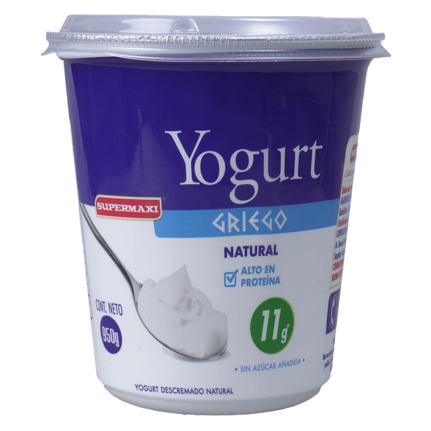 Yogurt Griego Natural SUPERMAXI 950 g