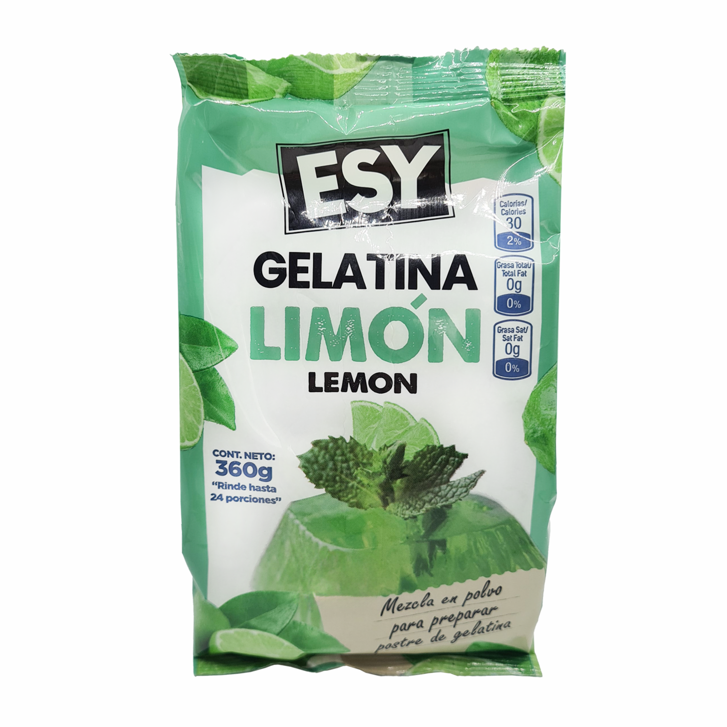Gelatina En Polvo Sabor A Limón ESY 360 G