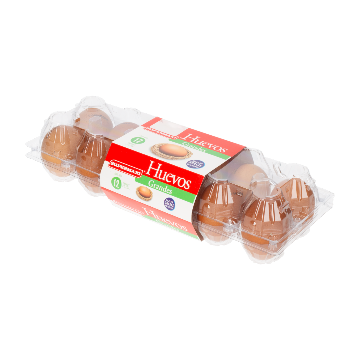 Huevos Grandes Bajos En Grasas Y Colesterol SUPERMAXI X 12 Uds