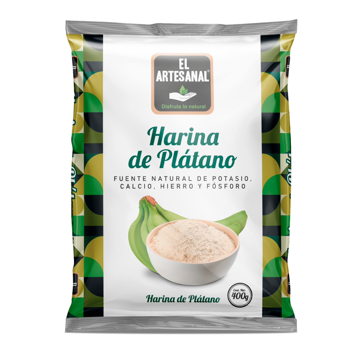 Harina De Plátano Tradicional EL ARTESANAL 400 G