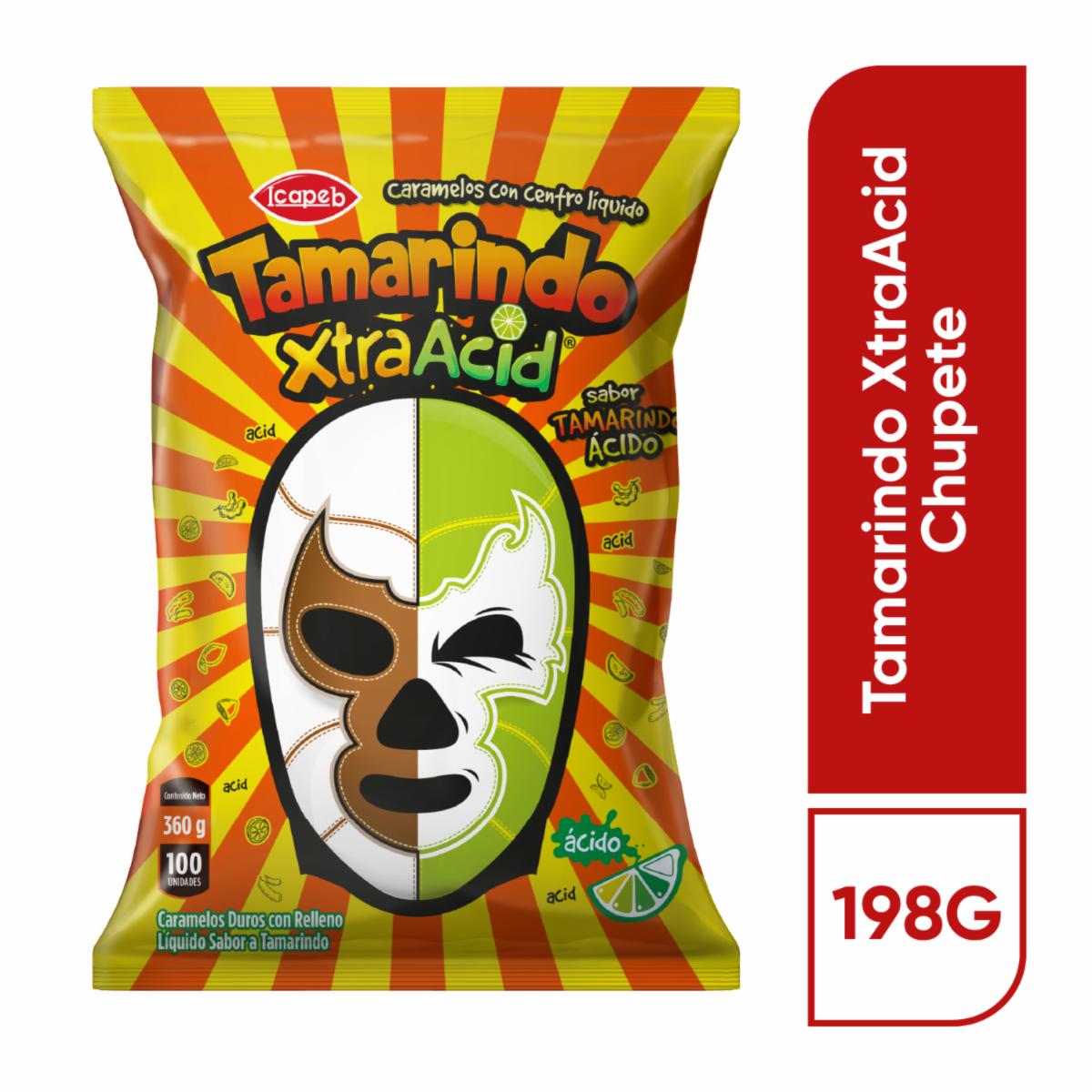 Chupete Sabor A Tamarindo Extra Ácido TAMARINDO XTRAACID 198 G