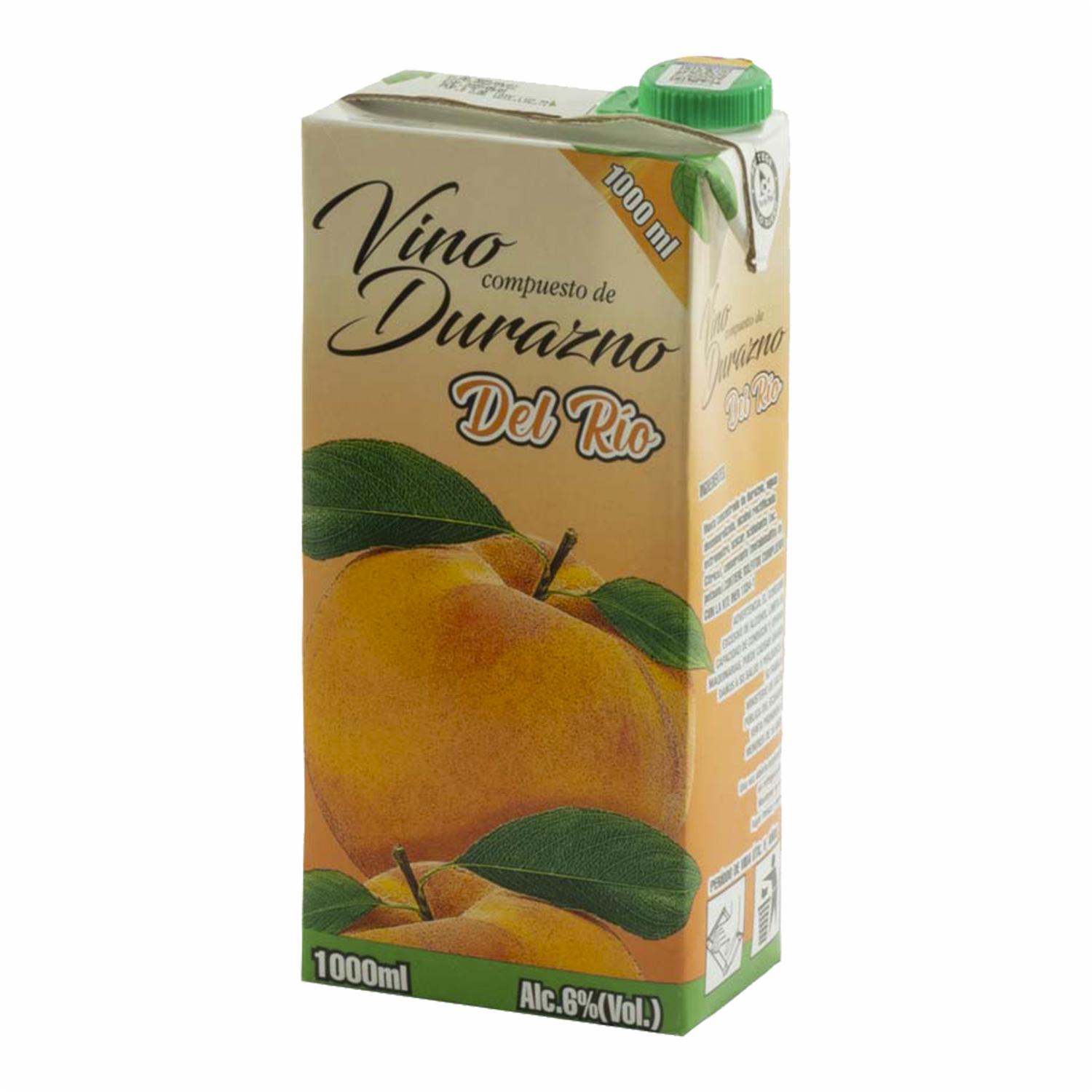 Vino Dulce De Durazno DEL RÍO 1000 Ml