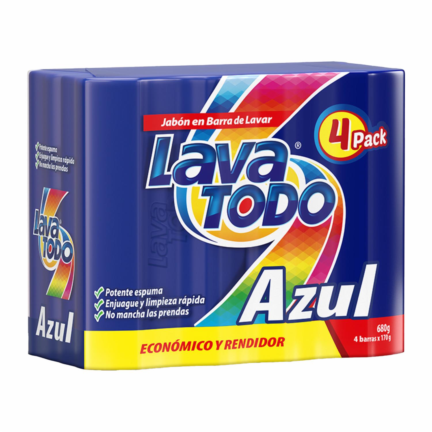 Jabón De Ropa Azul Para Lavar LAVATODO 680 G Supermaxi