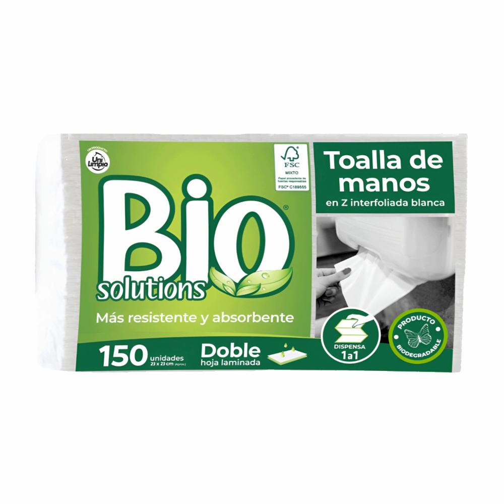 Toallas Desechables En Z Para Manos Blanca Biodegradable BIO