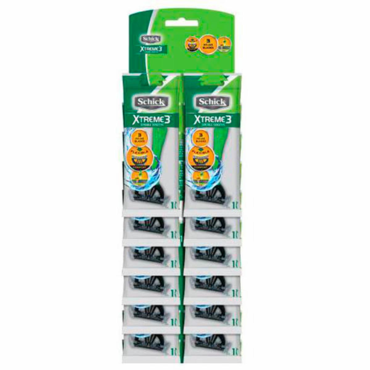 Afeitadora Desechable Xtreme Iii SCHICK X 12 Uds