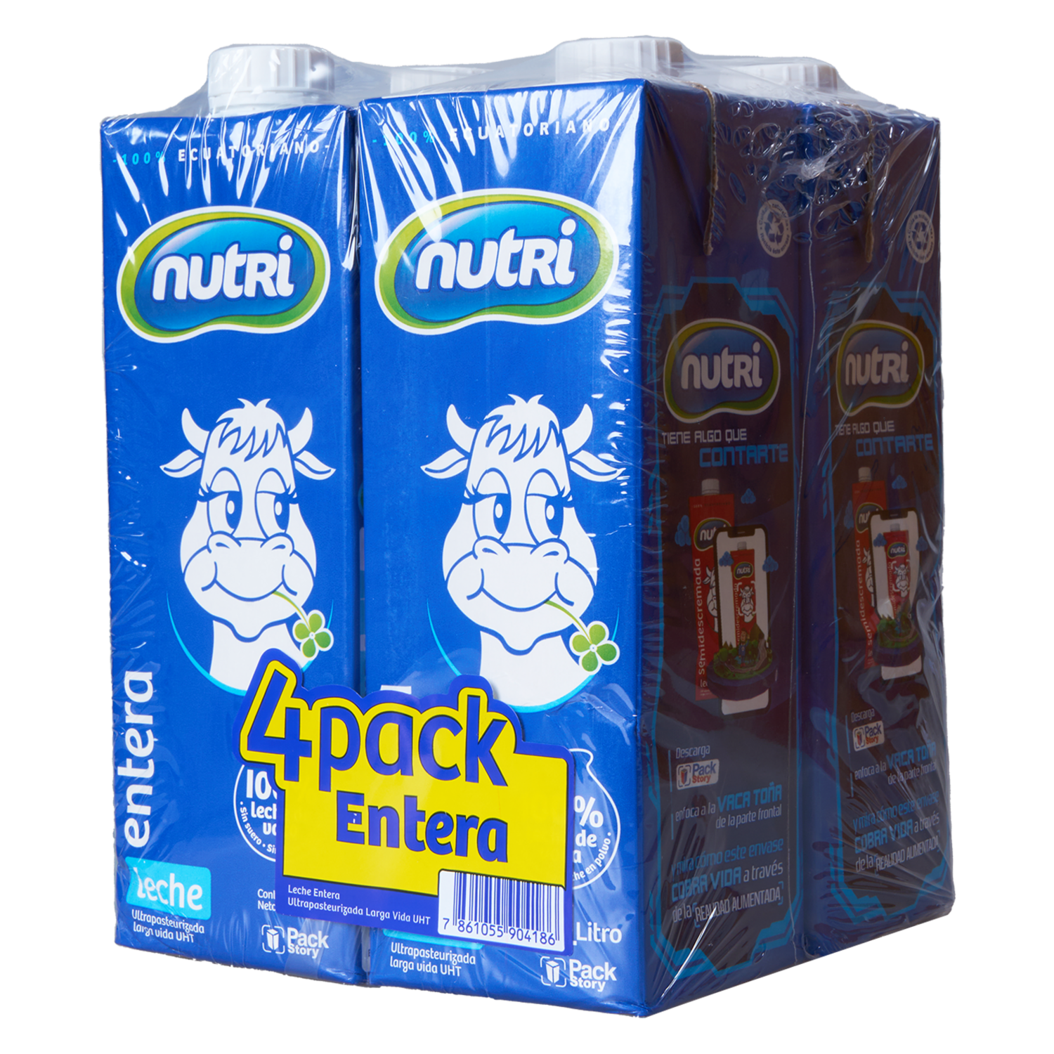 Pack De Leche Entera NUTRI 4 X 1000 Ml