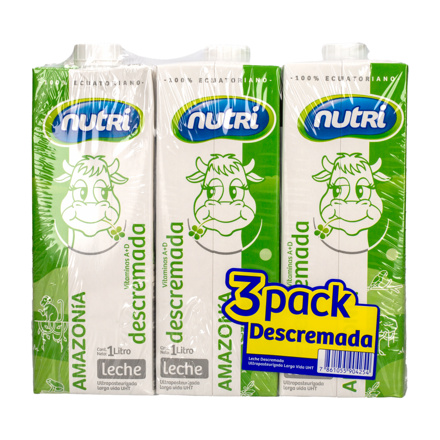 Pack De Leche Descremada NUTRI 3 X 1000 Ml