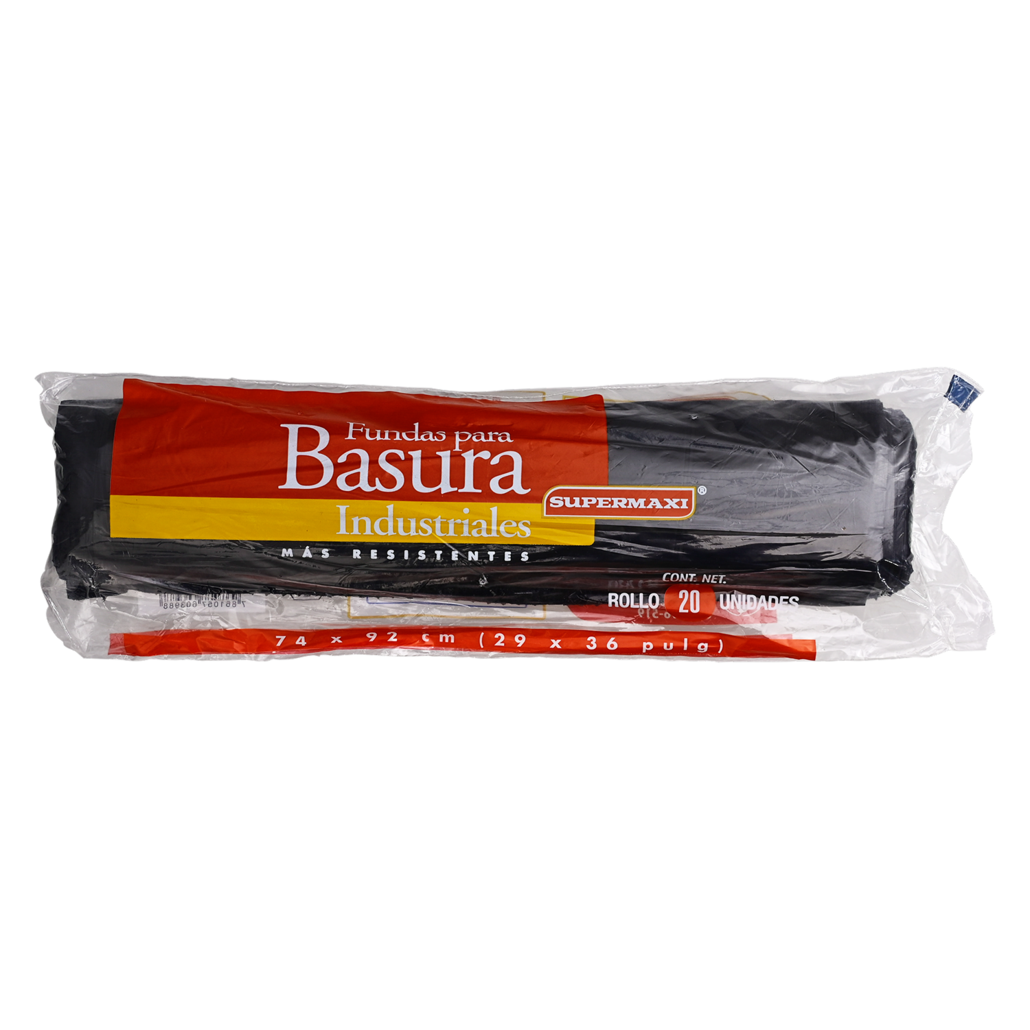 Rollo De Fundas Tamaño Industrial SUPERMAXI 20 Unidades