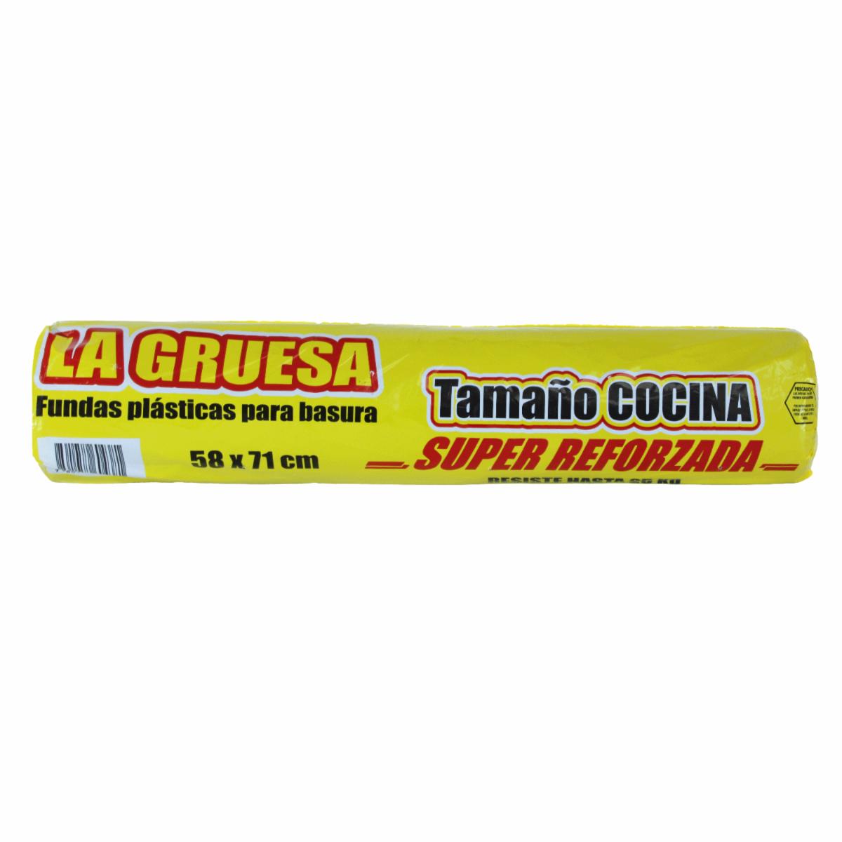 Rollo De Fundas De Basura Cocina LA GRUESA 20 Uds