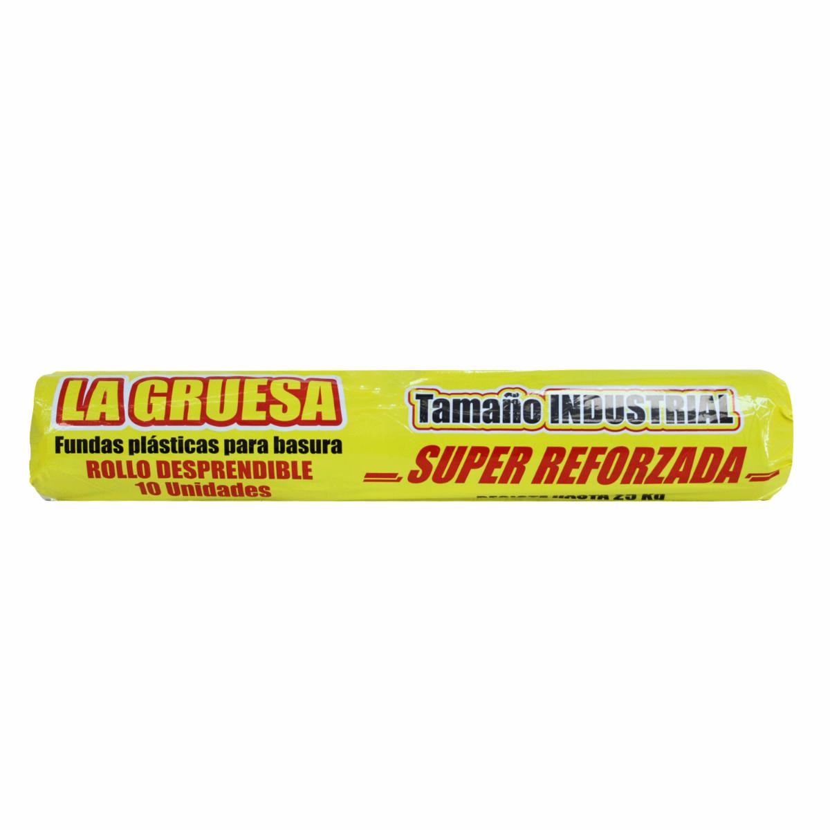 Funda De Basura Rollo Industrial LA GRUESA 10 Unidades