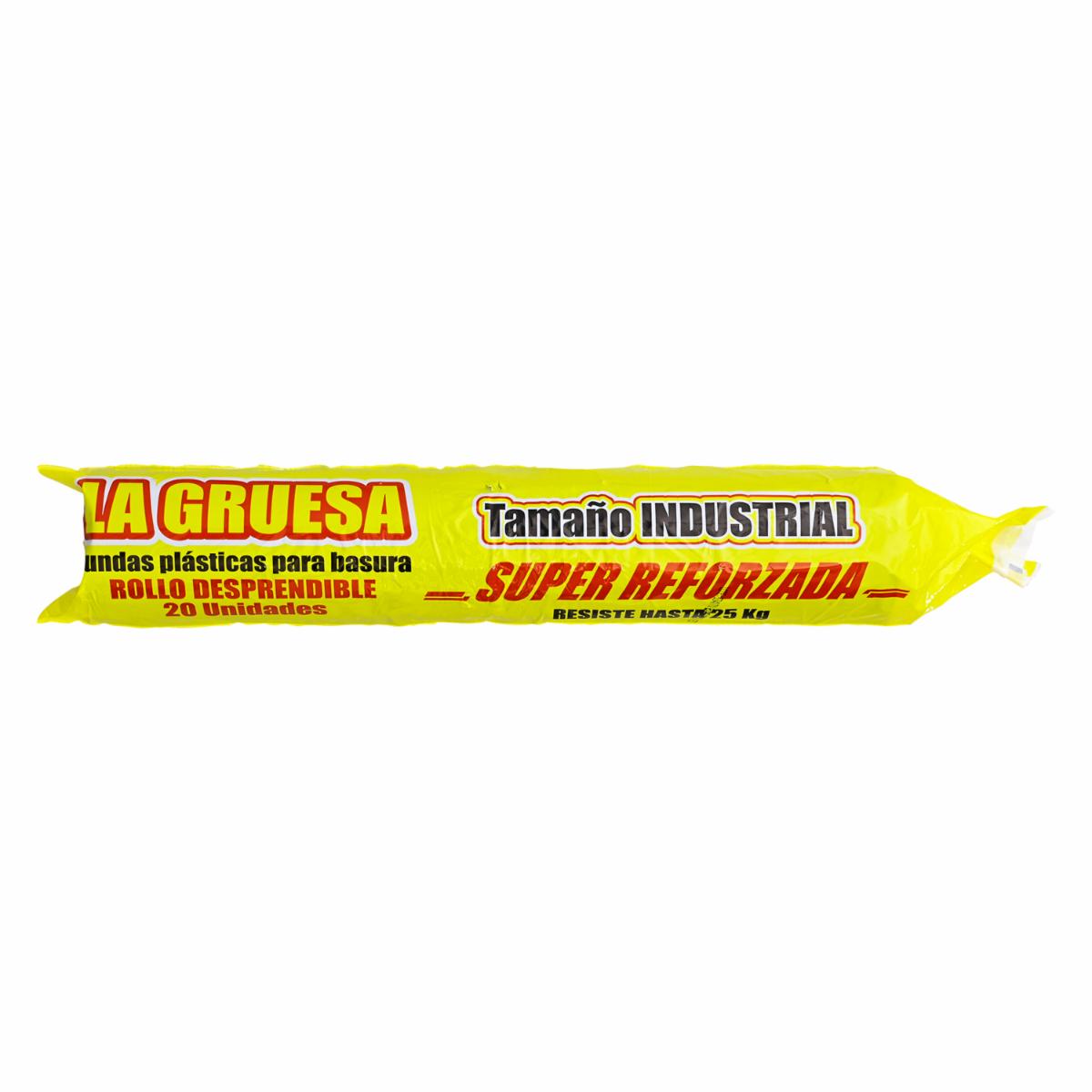 Fundas Para Basura Rollo Industrial LA GRUESA X 20 Unidades