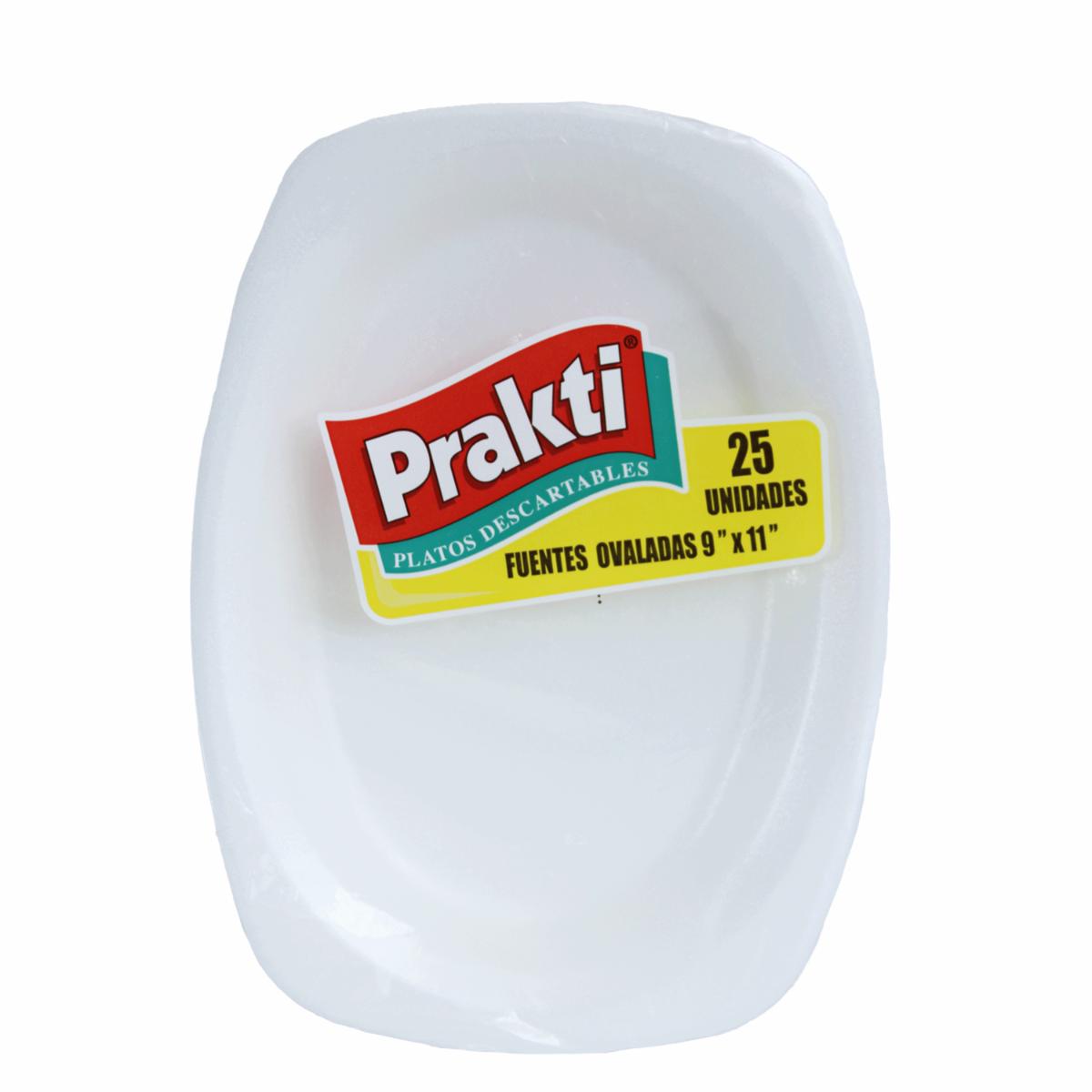 Fuente Ovalada 9 X 11 Pulgadas PRAKTI 25 Uds