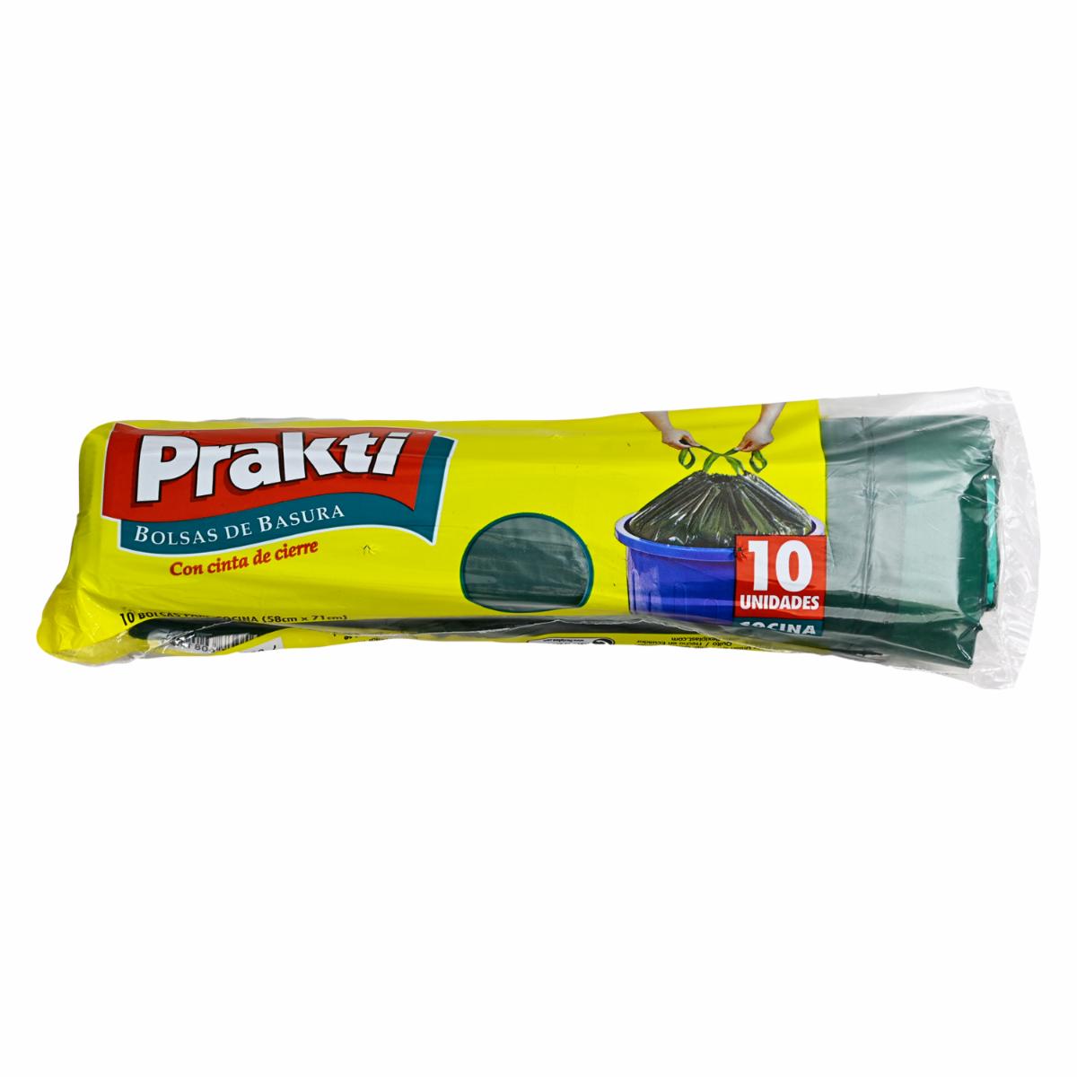Bolsas De Basura En Rollo Para Cocina Verde PRAKTI 10 Unidades