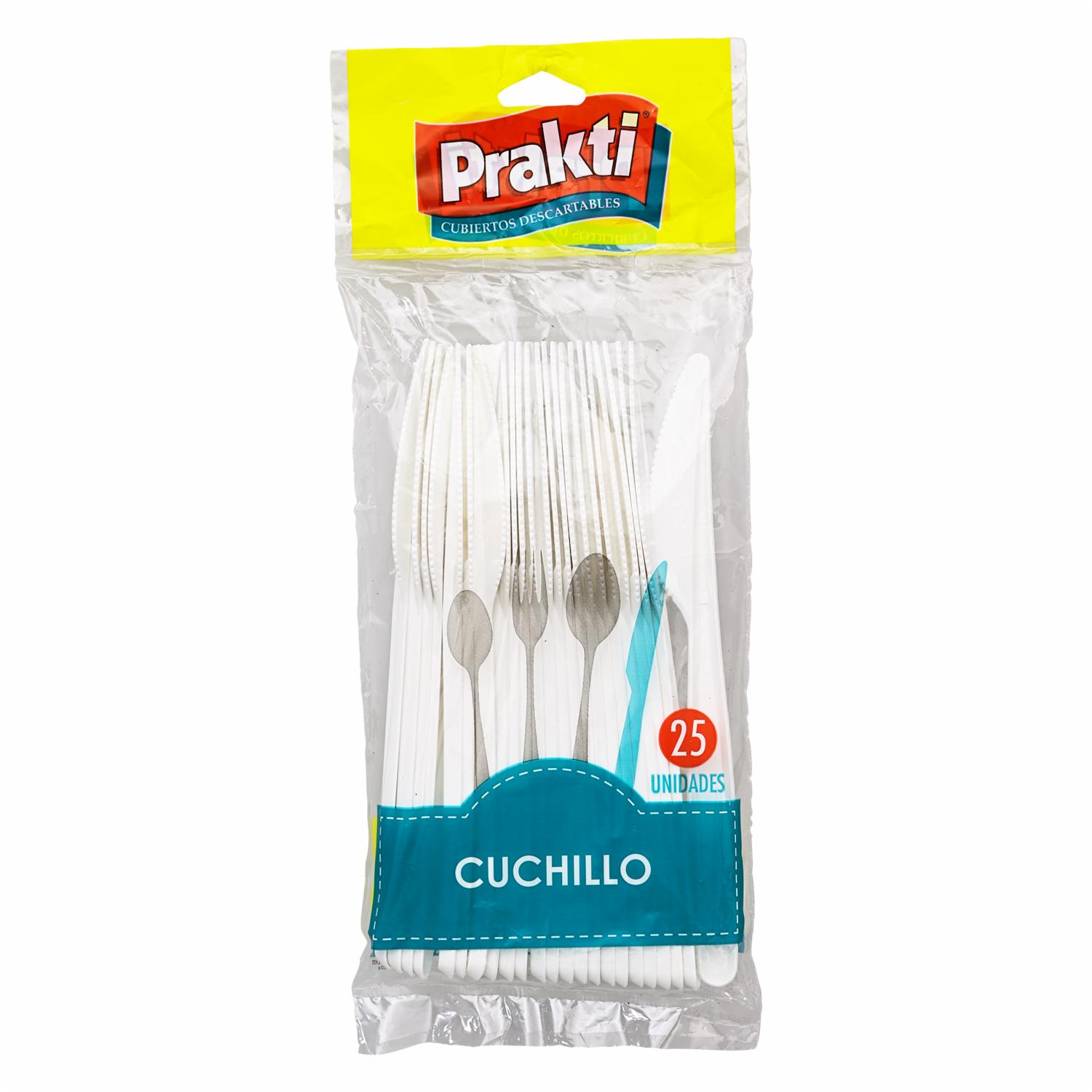 Cuchillo Desechable PRAKTI 25 Unidades