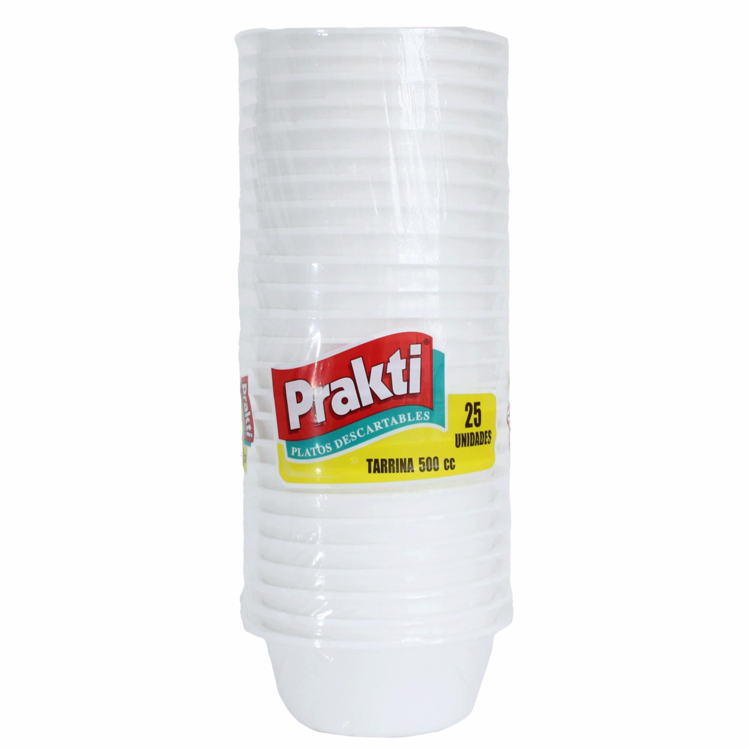 Tarrina Blanca PRAKTI X 25 Uds