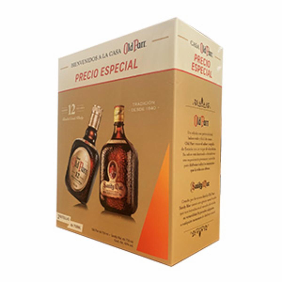 Whisky Reposado + Sandy Mac OLD PARR Pack 2 X 750 Ml