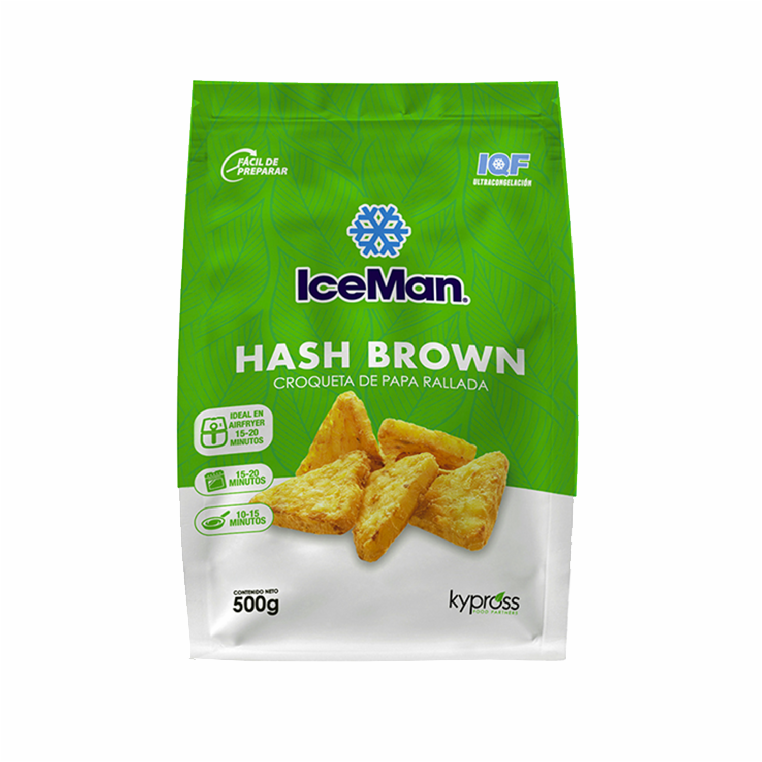 Hash Brown Croqueta De Papa Rallada ICEMAN 500 G