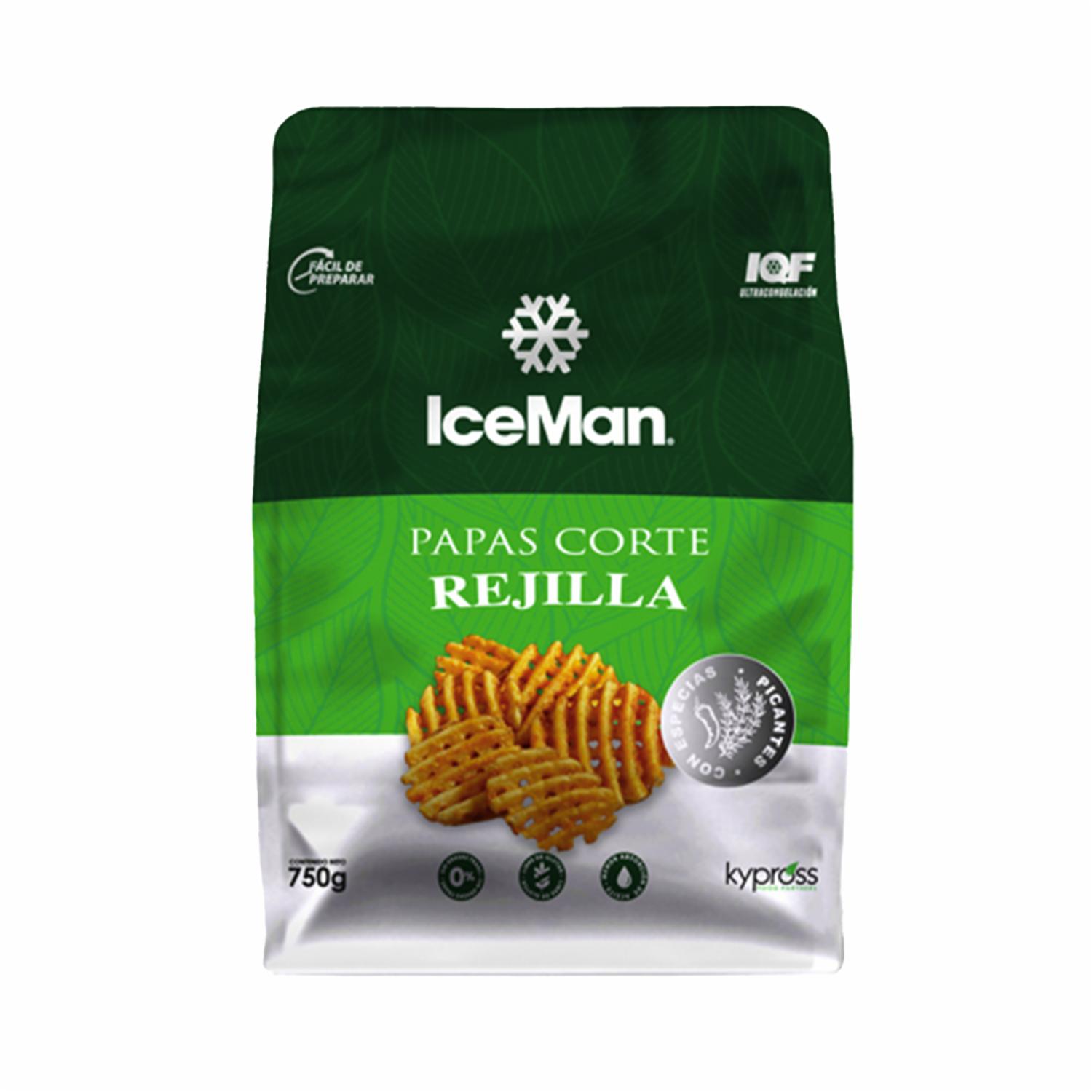 Papas Congeladas Corte Rejilla ICEMAN 750 G