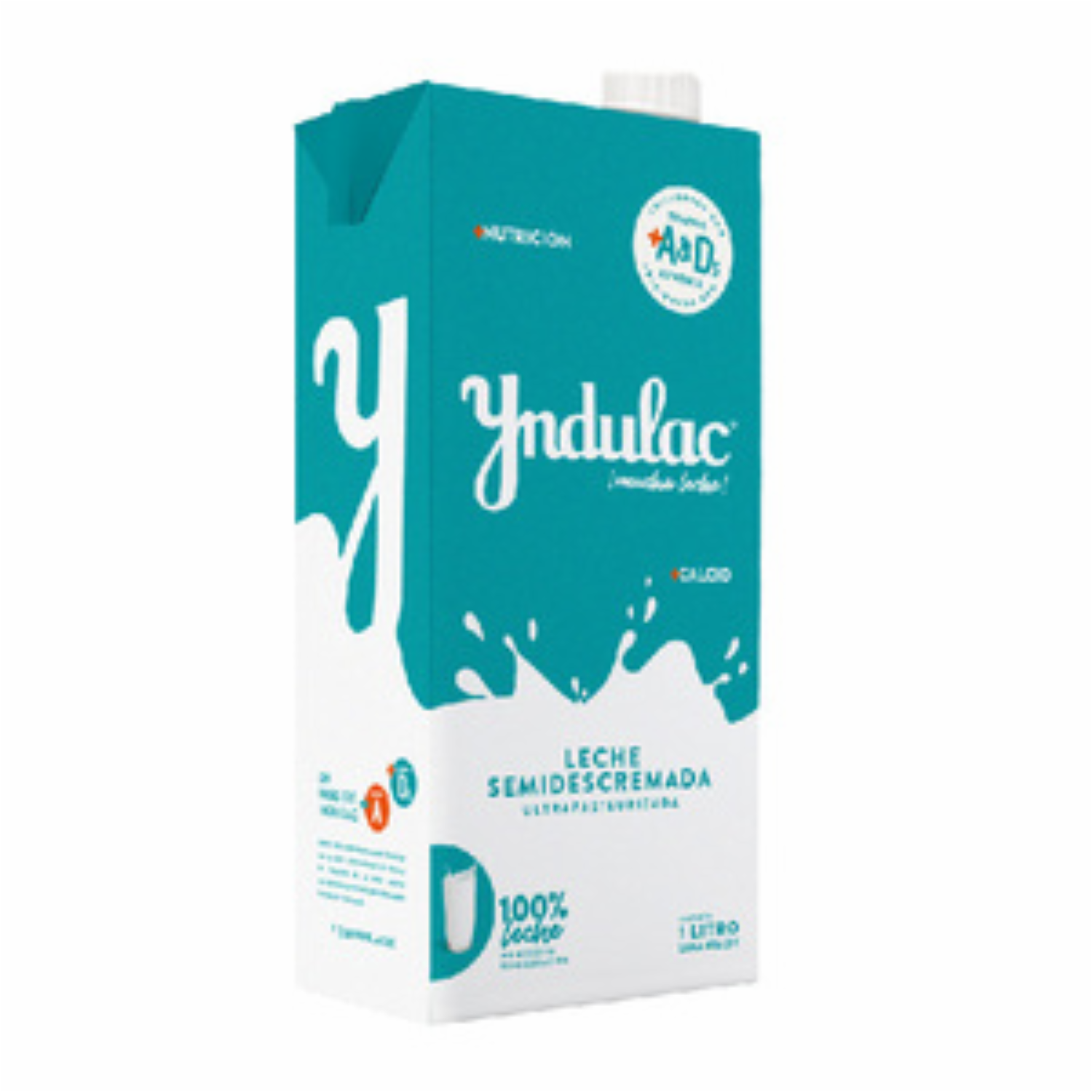 Leche Semidescremada Ultrapasteurizada INDULAC 1000 Ml