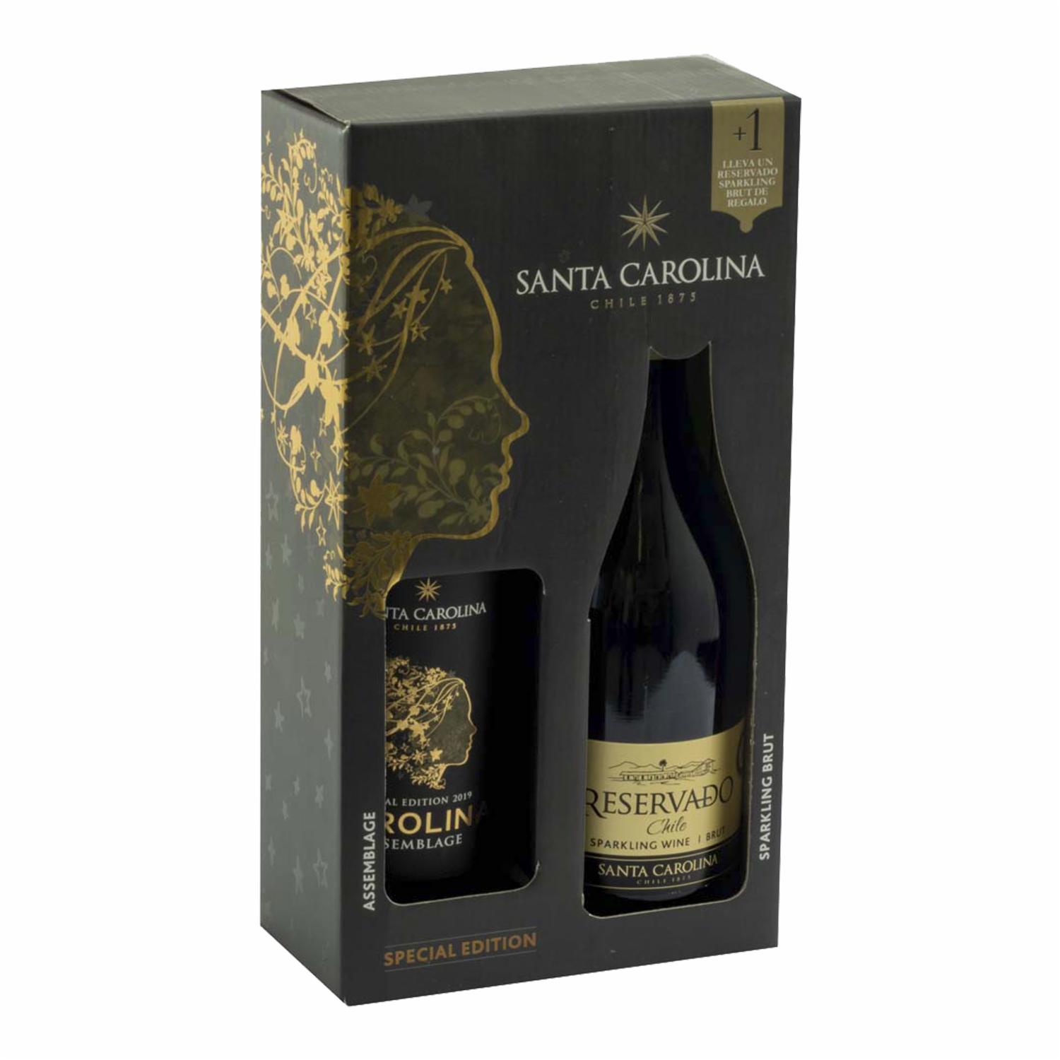 Vino Tinto Assemblage Reservado Sparling Brut Santa Carolina 1500ml + 750ml