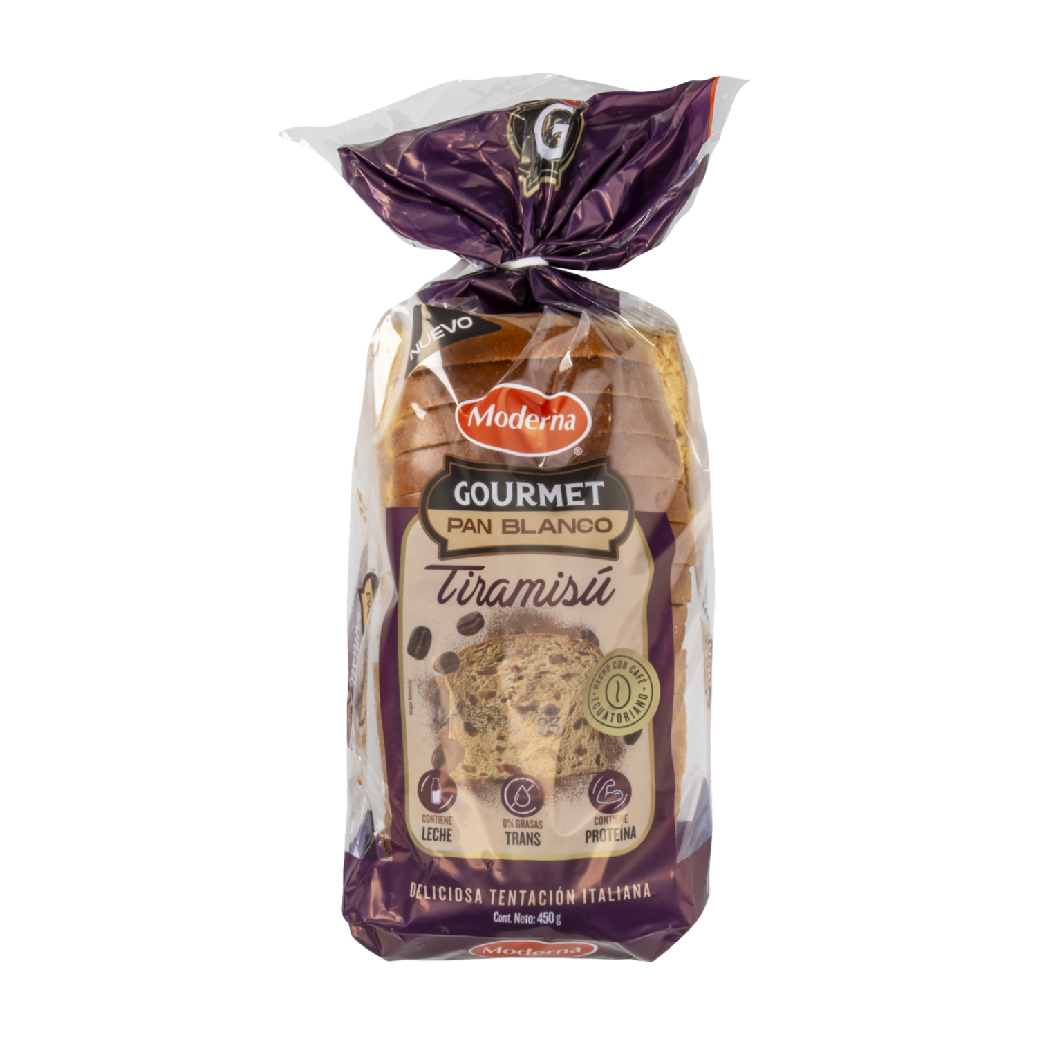 Pan Gourmet Enriquecido MODERNA 450G