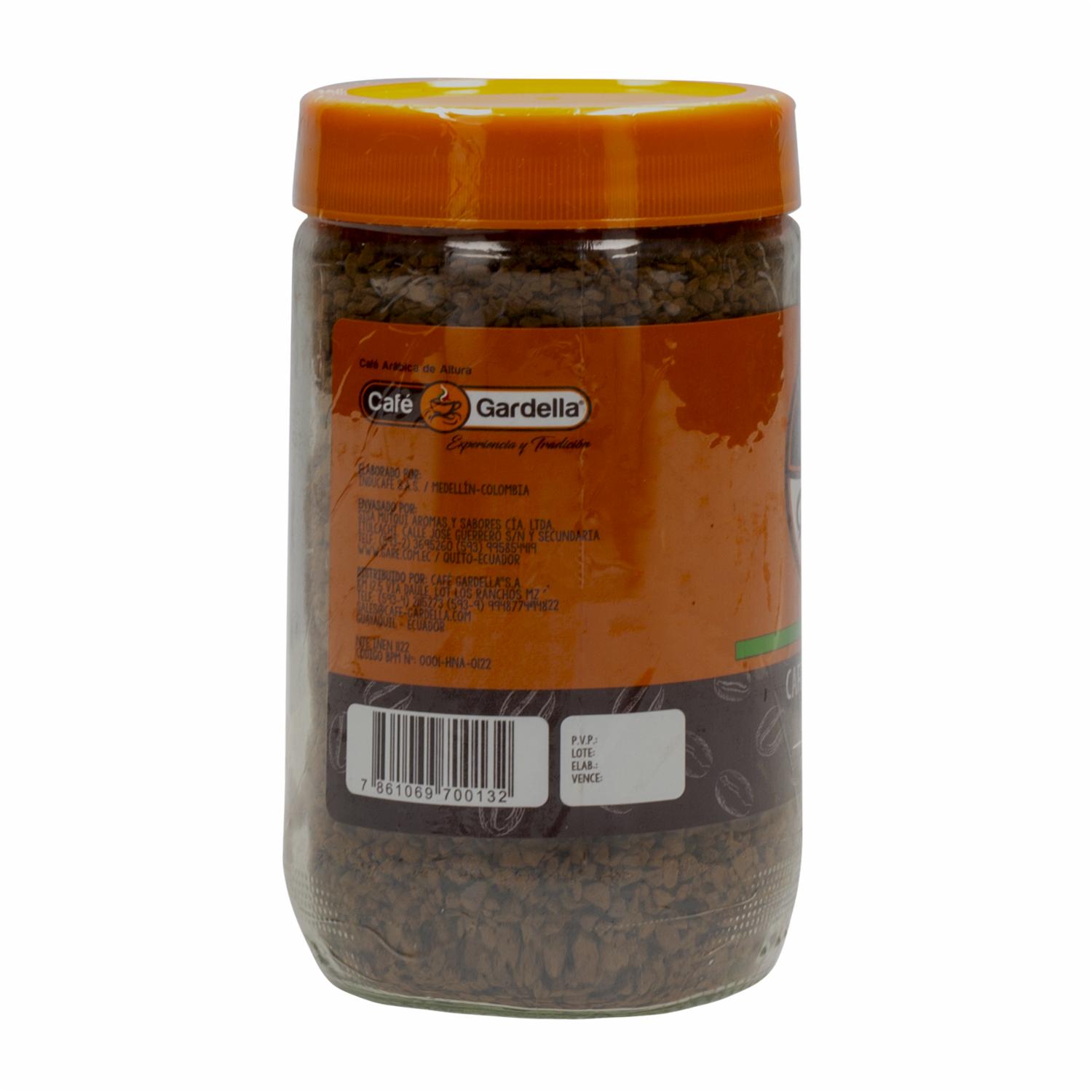 Café Instantáneo Soluble GARDELLA 160 G