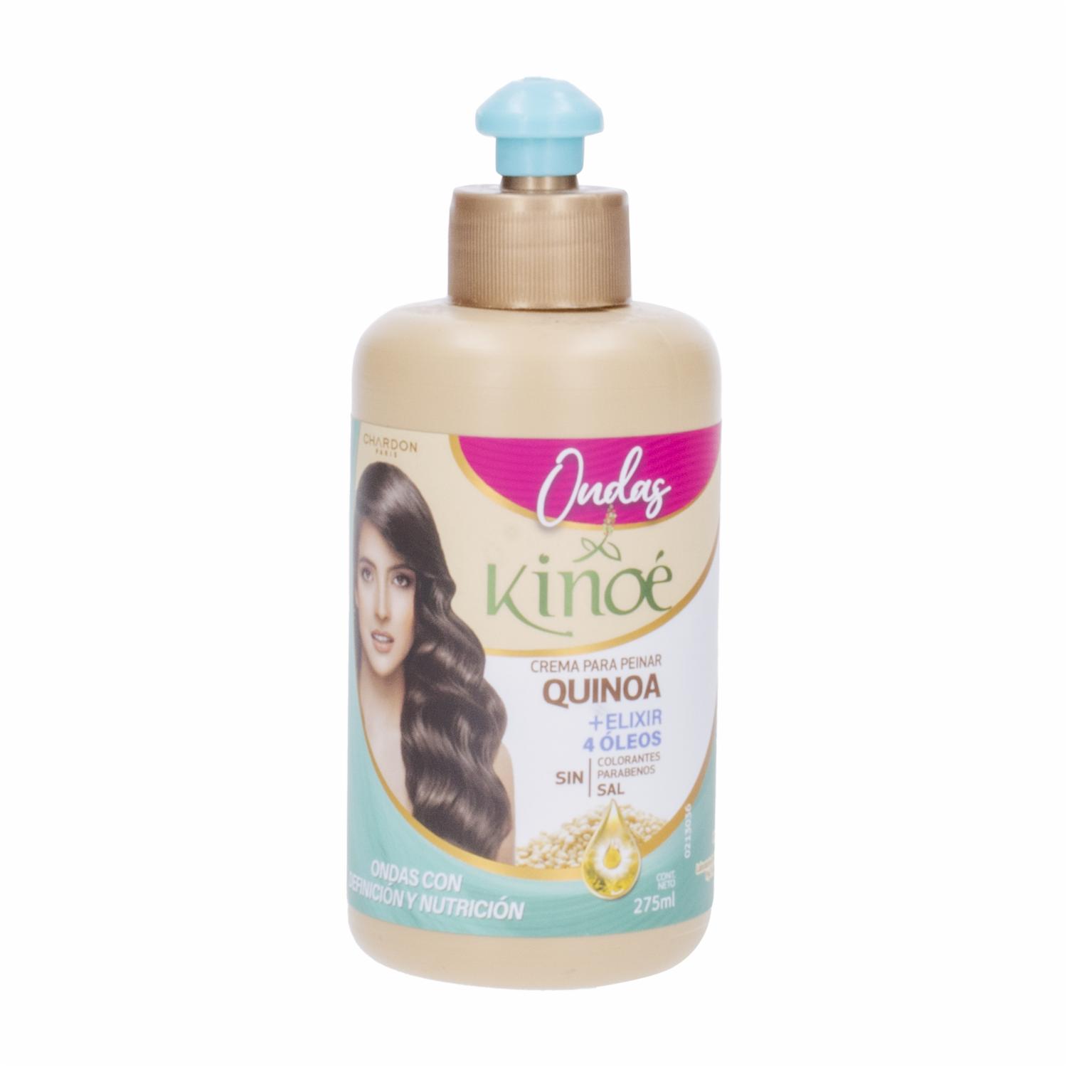 Crema Para Peinar Quinua Elixir 4 Oleos Ondas KINOÉ 275 Ml