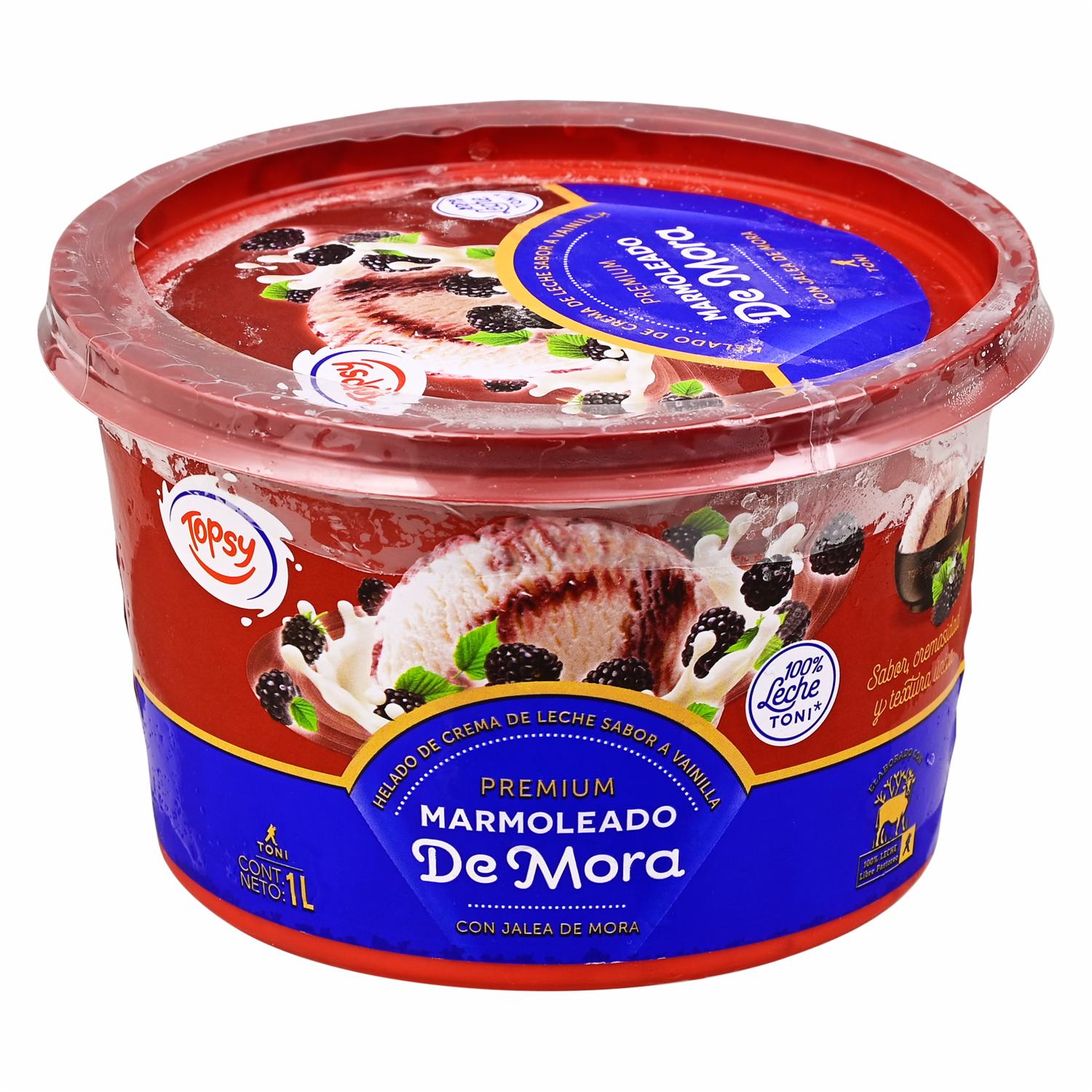Helado De Mora TOPSY 1000 Ml
