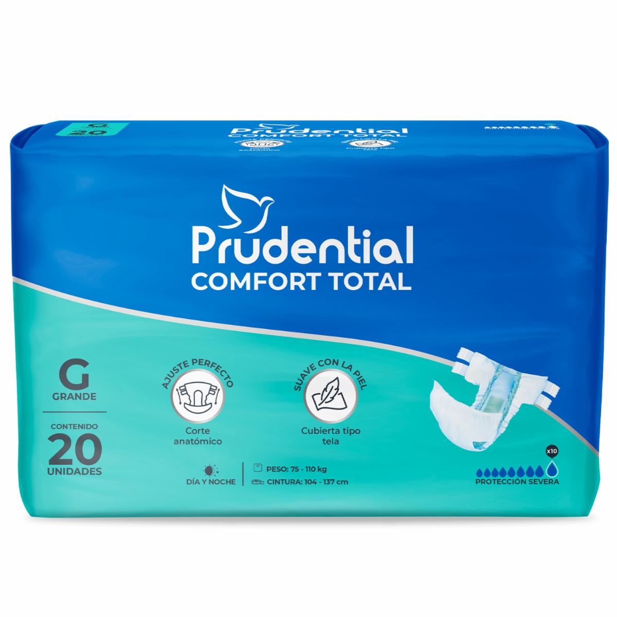 Pañales Para Adulto Confort Talla L PRUDENTIAL X 20 Uds